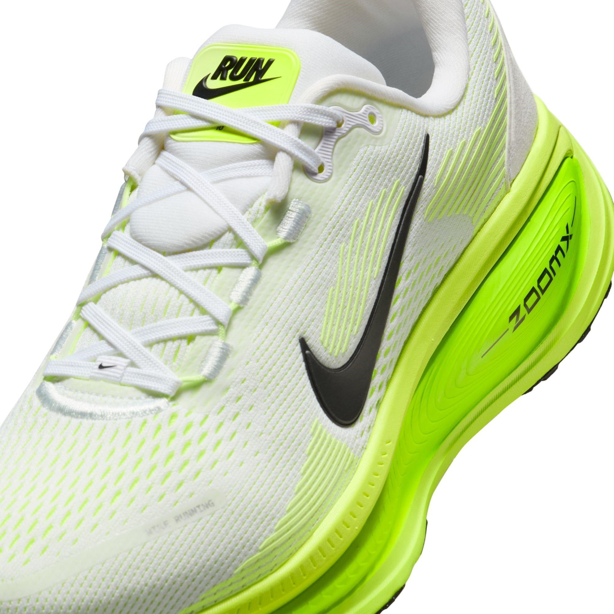 Wht/Blk-Green - Nike - Vomero 18 Womens Running Shoes - 7