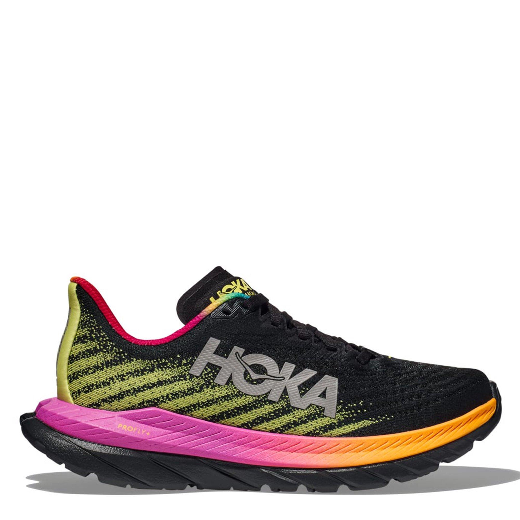 Black/Multi - Hoka - Mach 5 Womens Running Shoes - 1