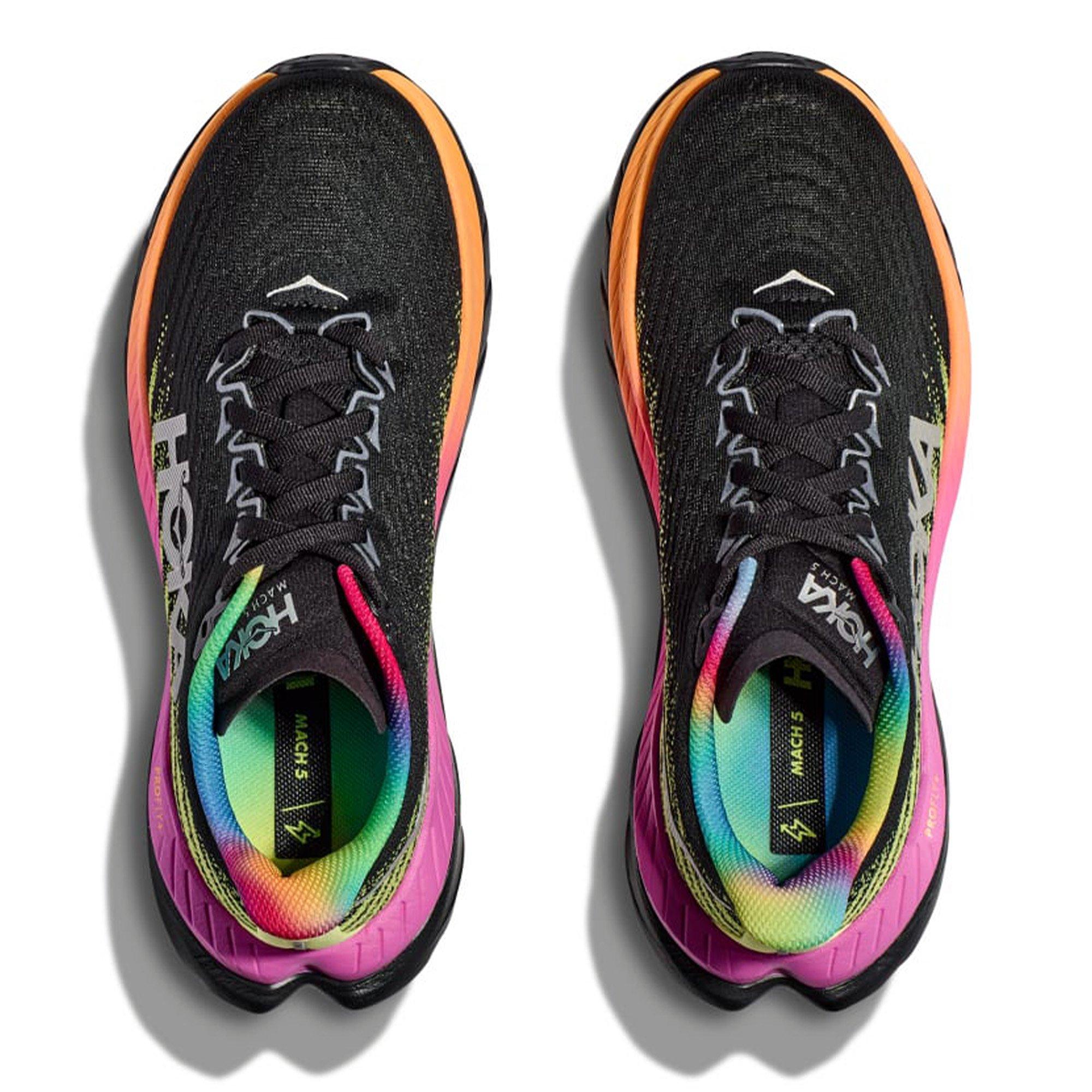 Black/Multi - Hoka - Mach 5 Womens Running Shoes - 2