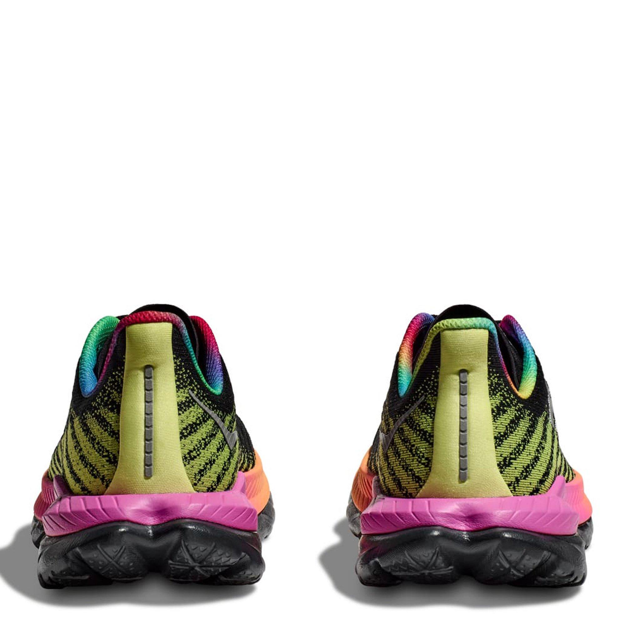 Black/Multi - Hoka - Mach 5 Womens Running Shoes - 5