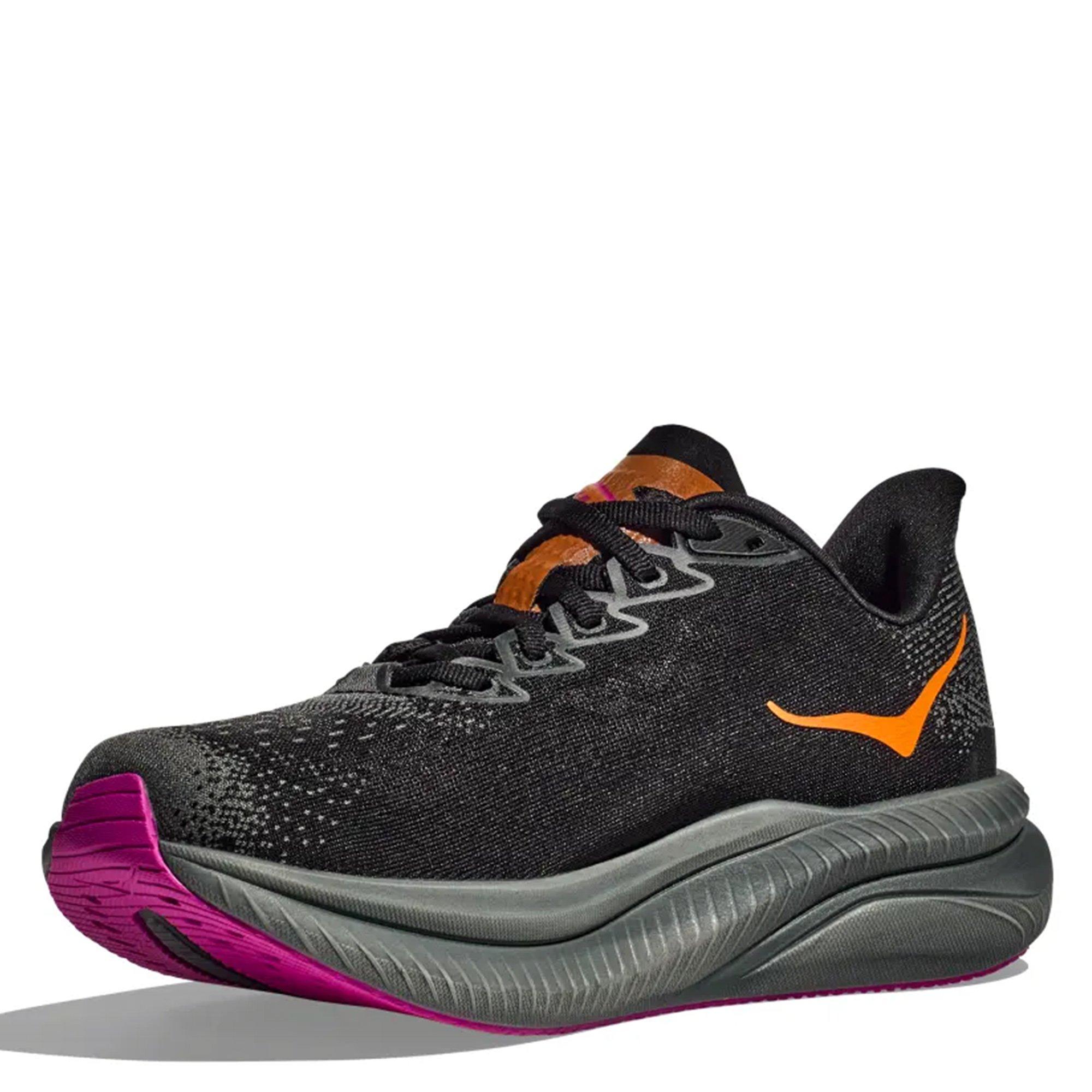 BLACK/FUSHSIA - Hoka - Mach 6 Womens Running Shoes - 3