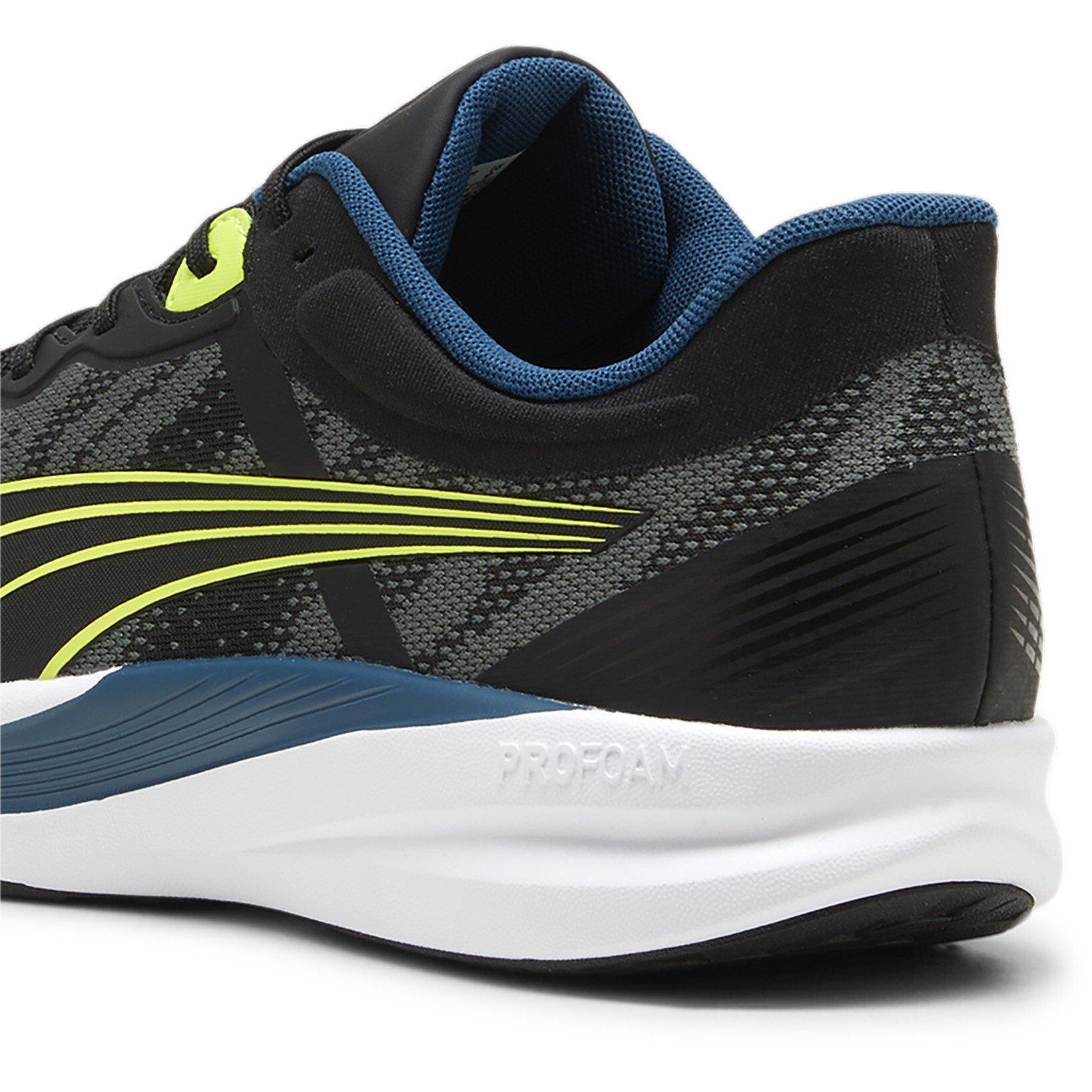 Black-Silv-Lime - Puma - Redeem ProFoam Engineered Womens Running Shoes - 5