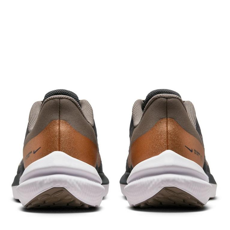 Gris/ Argenté - Nike - Hvide sneakers med snørebånd - 5