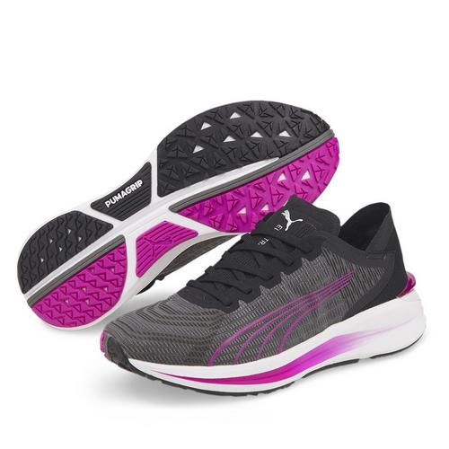Blk/Castlerock - Puma - Electrify Nitro Womens Running Shoes - 1