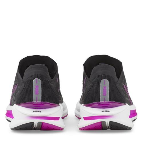 Blk/Castlerock - Puma - Electrify Nitro Womens Running Shoes - 5