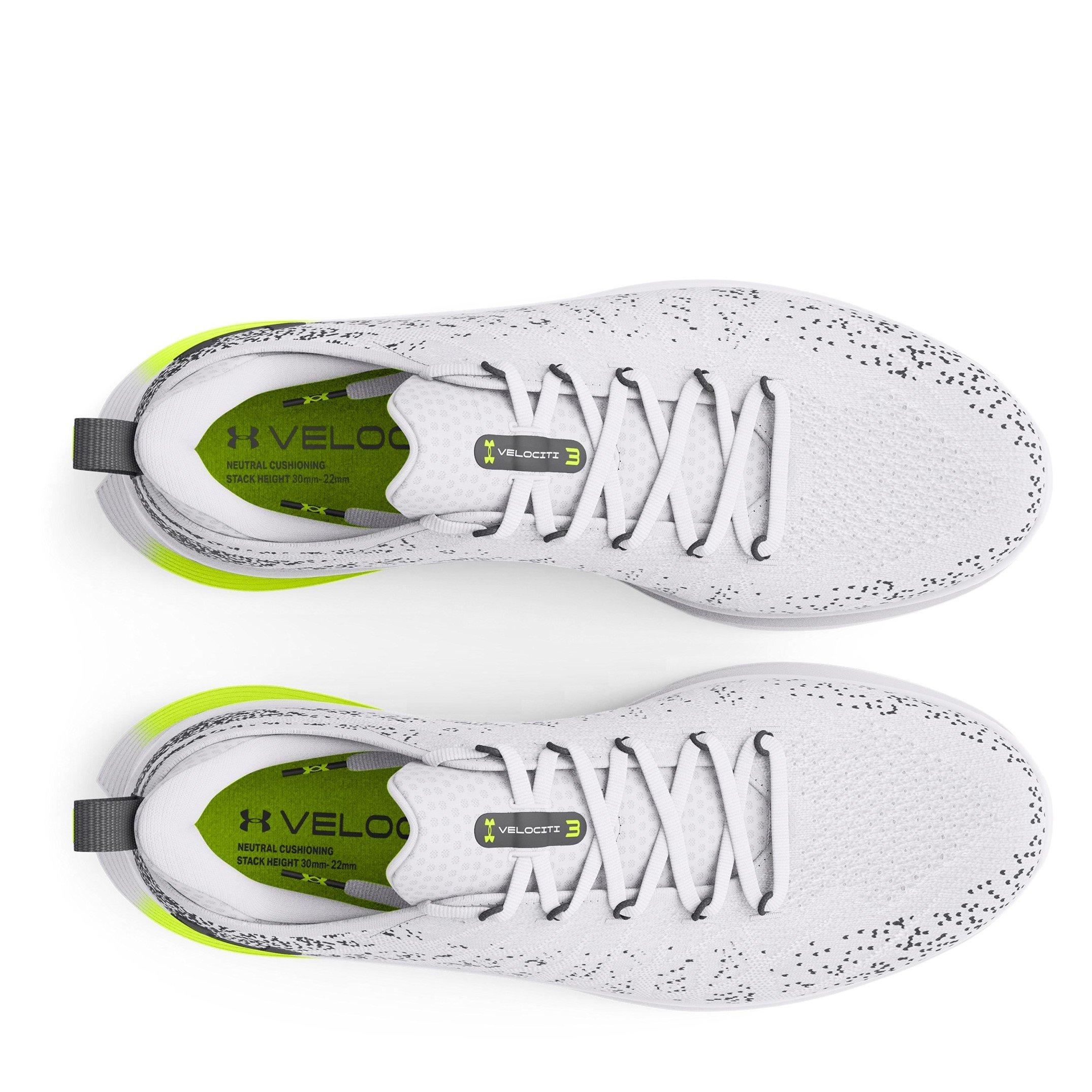 Wh Anth HV Yllw - Under Armour - Velociti 3 Running Shoes Womens - 4