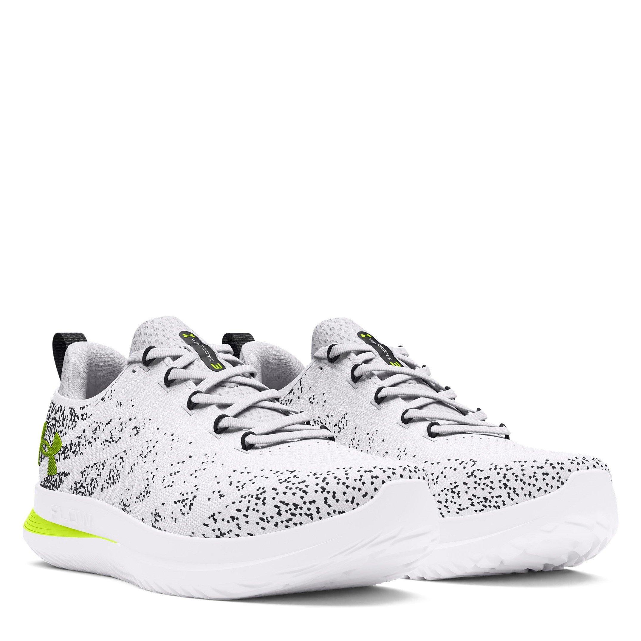 Wh Anth HV Yllw - Under Armour - Velociti 3 Running Shoes Womens - 5