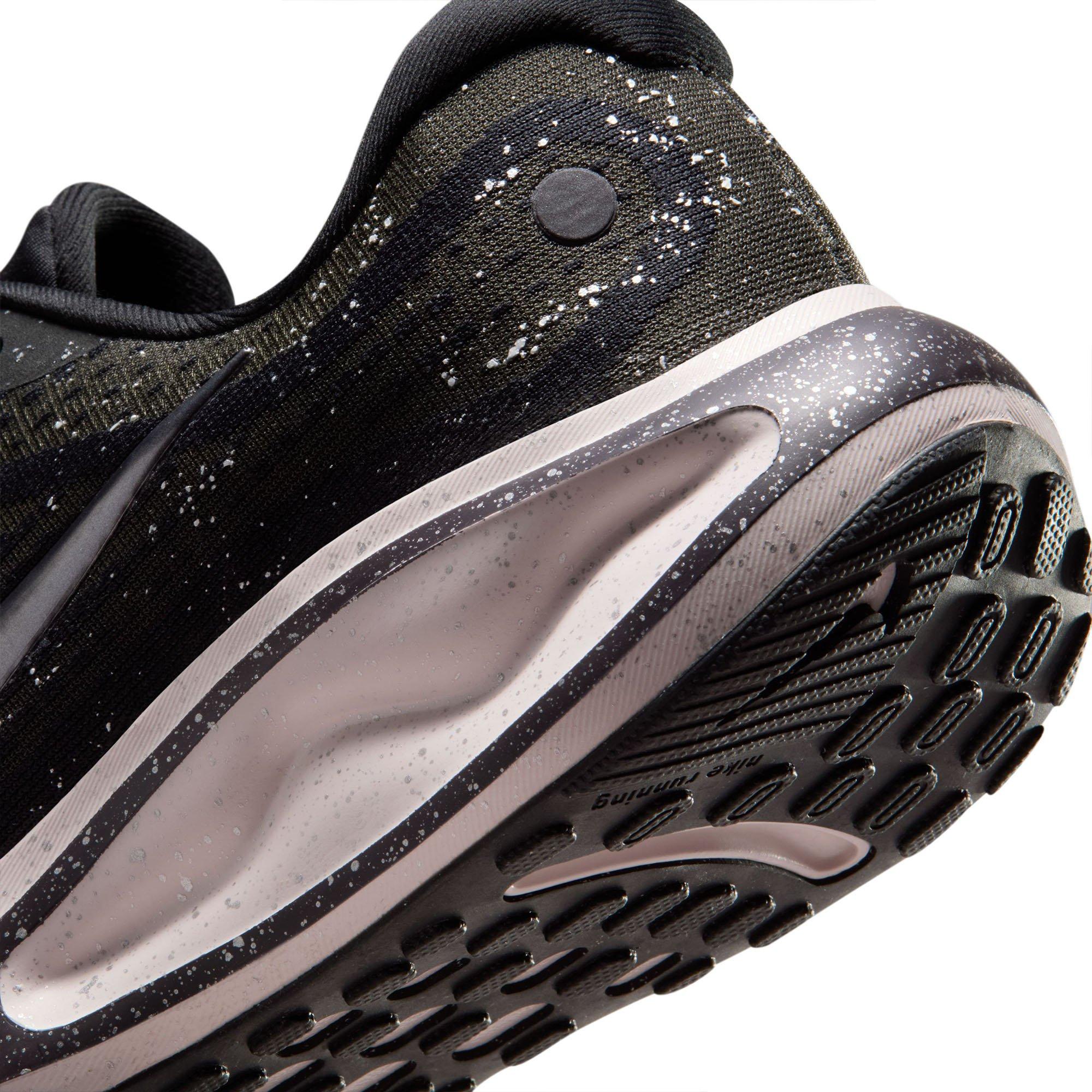 Blk/Grey-Silver - Nike - Journey Run Womens Running Shoes - 8