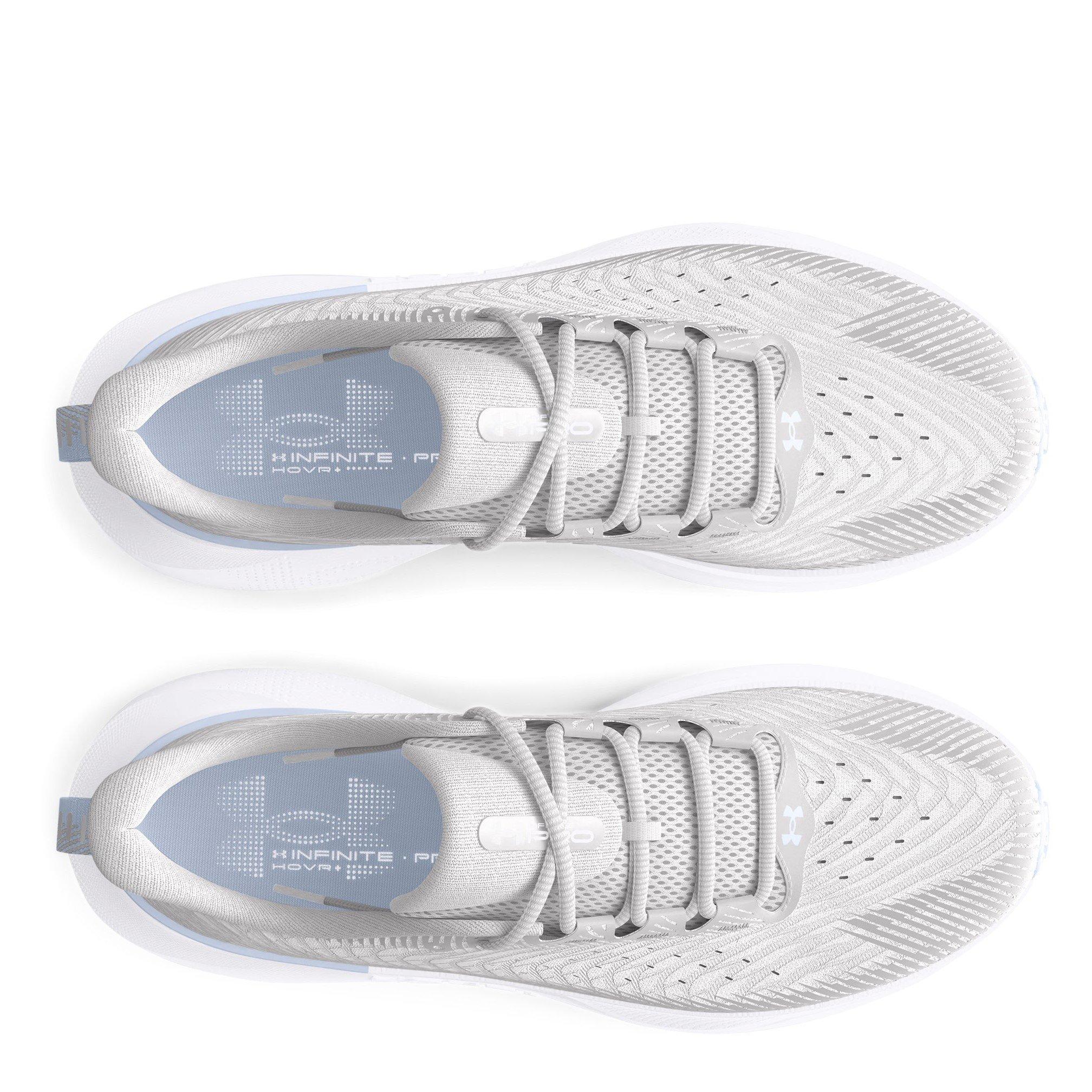 Gray/Nimbus Blu - Under Armour - Under Infinite Pro Womens Running Shoes - 4