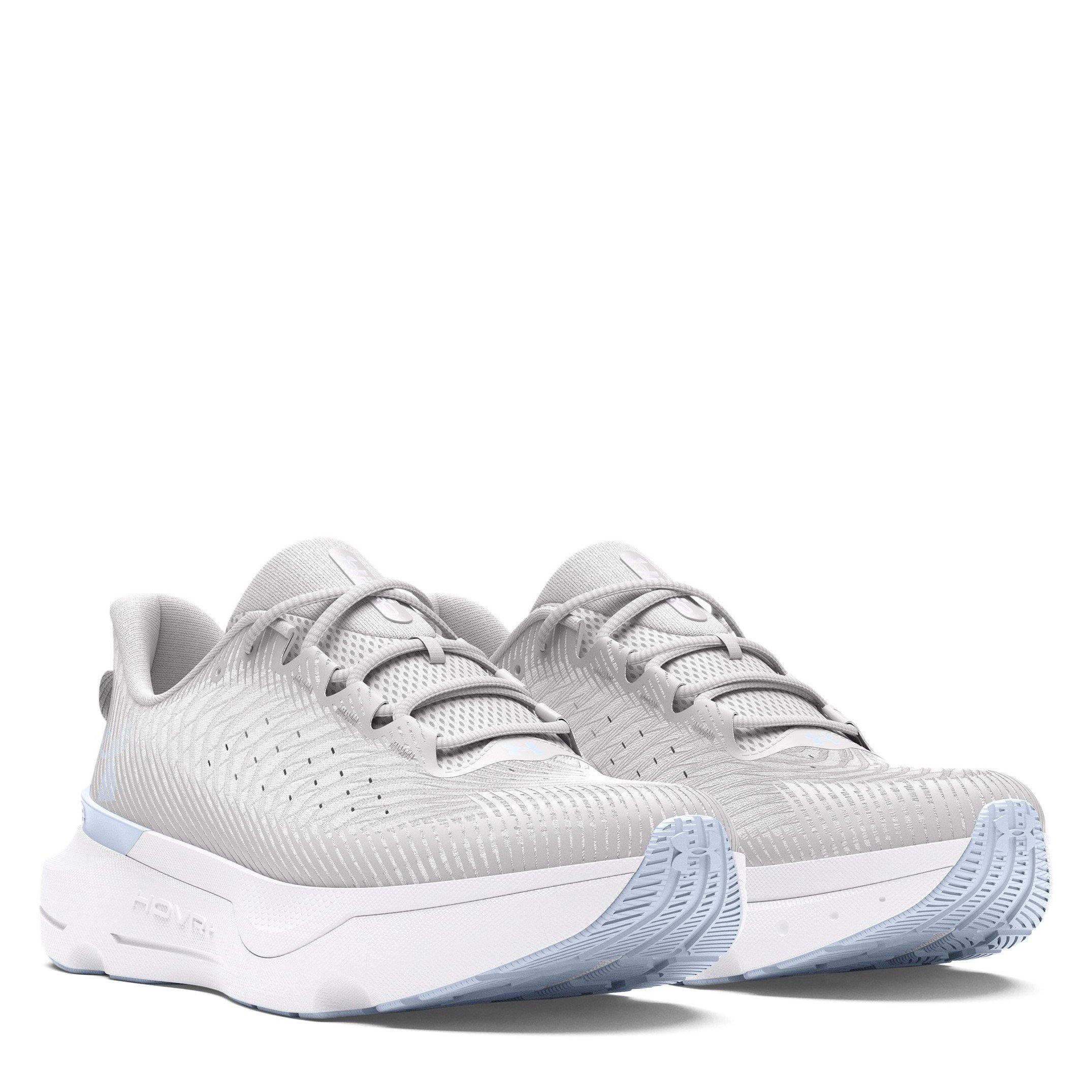 Gray/Nimbus Blu - Under Armour - Under Infinite Pro Womens Running Shoes - 5