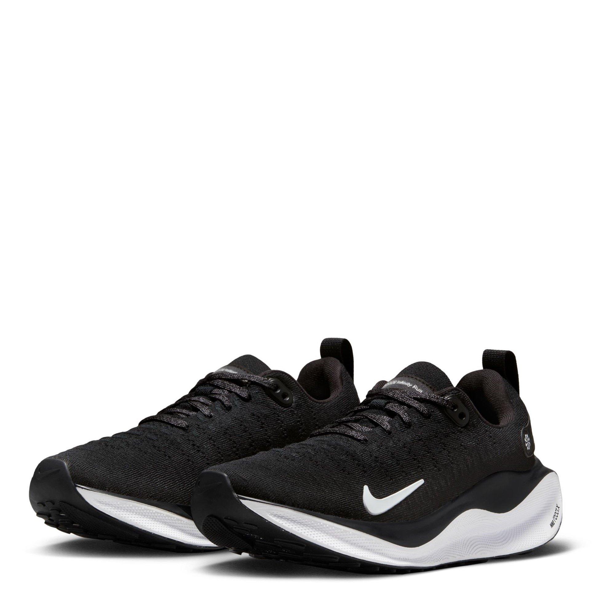 Blk/Wht-D.Grey - Nike - InfinityRN 4 Womens Running Shoes - 4