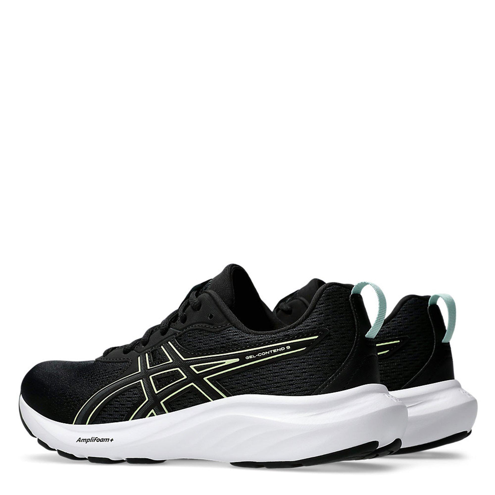 BLACK/LGTCELADO - Asics - Gel-Contend 9 Womens Running Shoes - 6