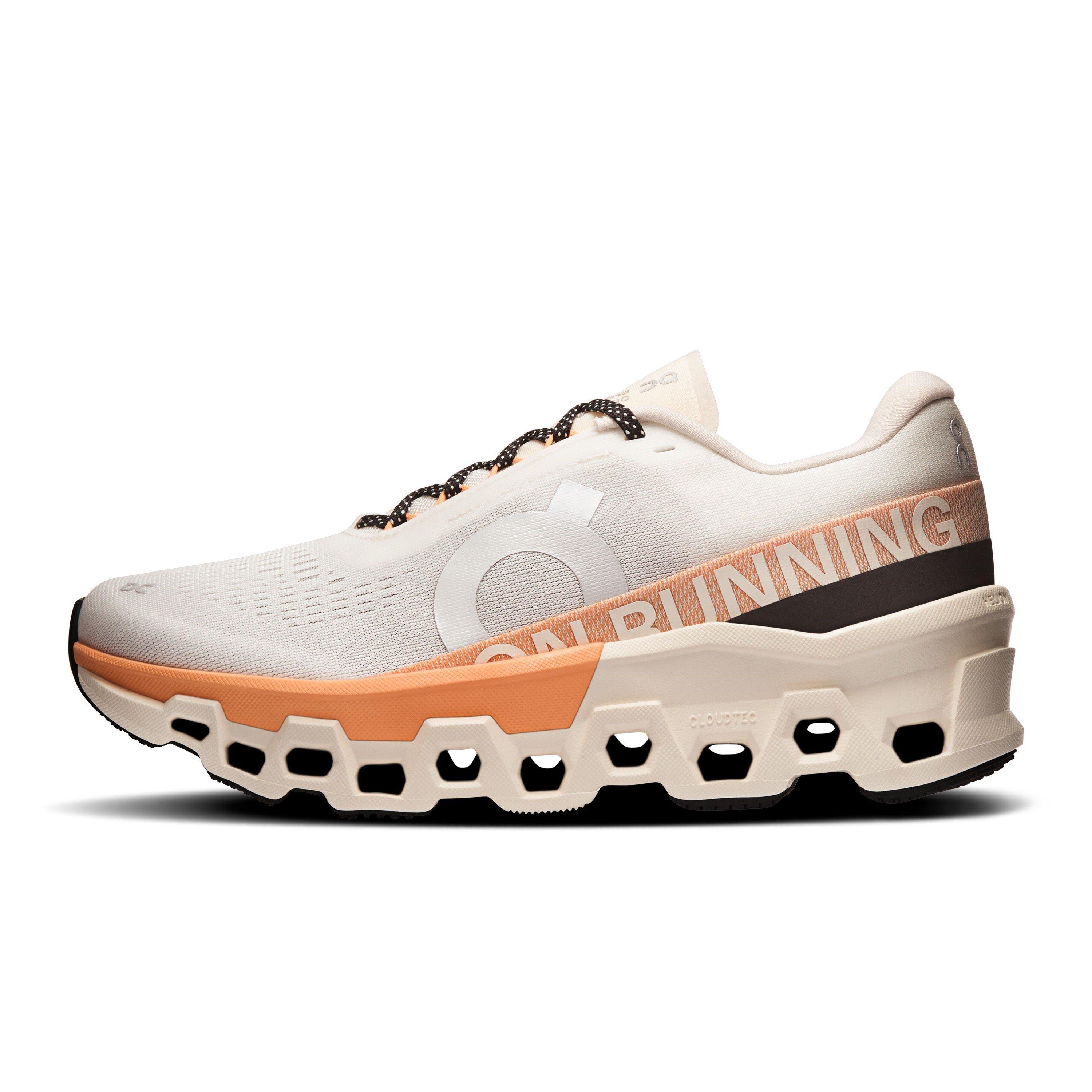 Ivory/Orange - On - Womens Cloudmonster 2 Running Shoes - 2