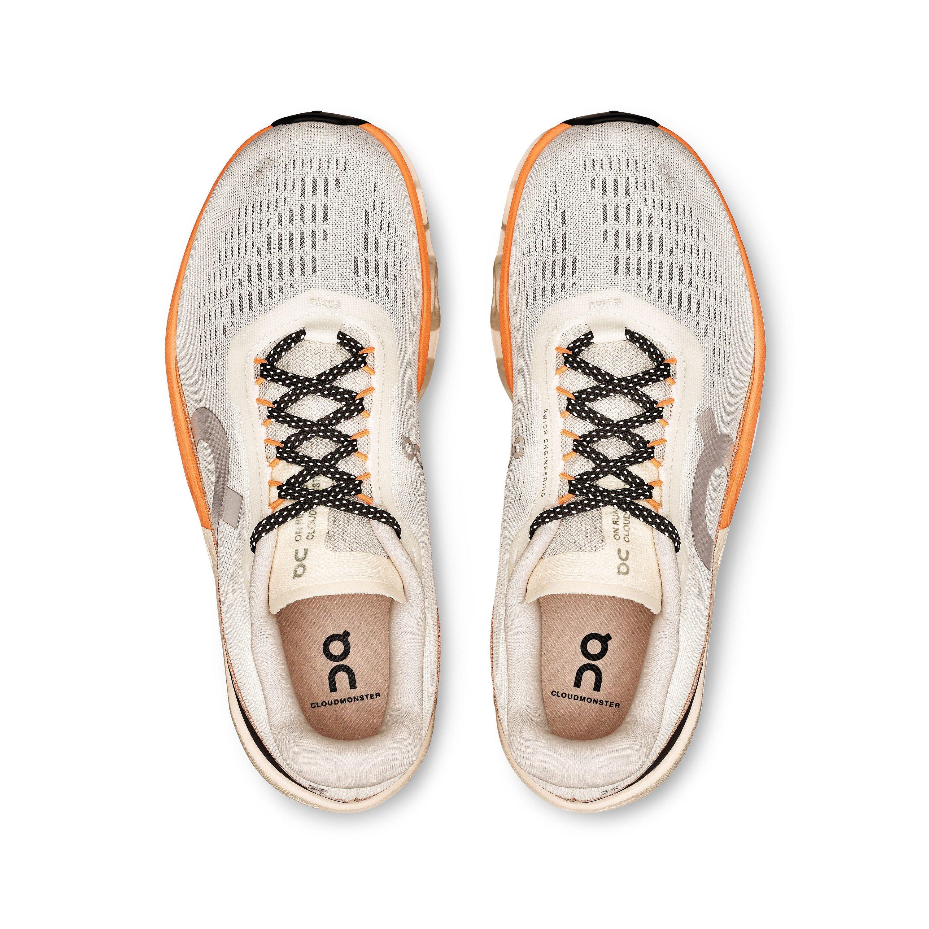 Ivory/Orange - On - Womens Cloudmonster 2 Running Shoes - 6