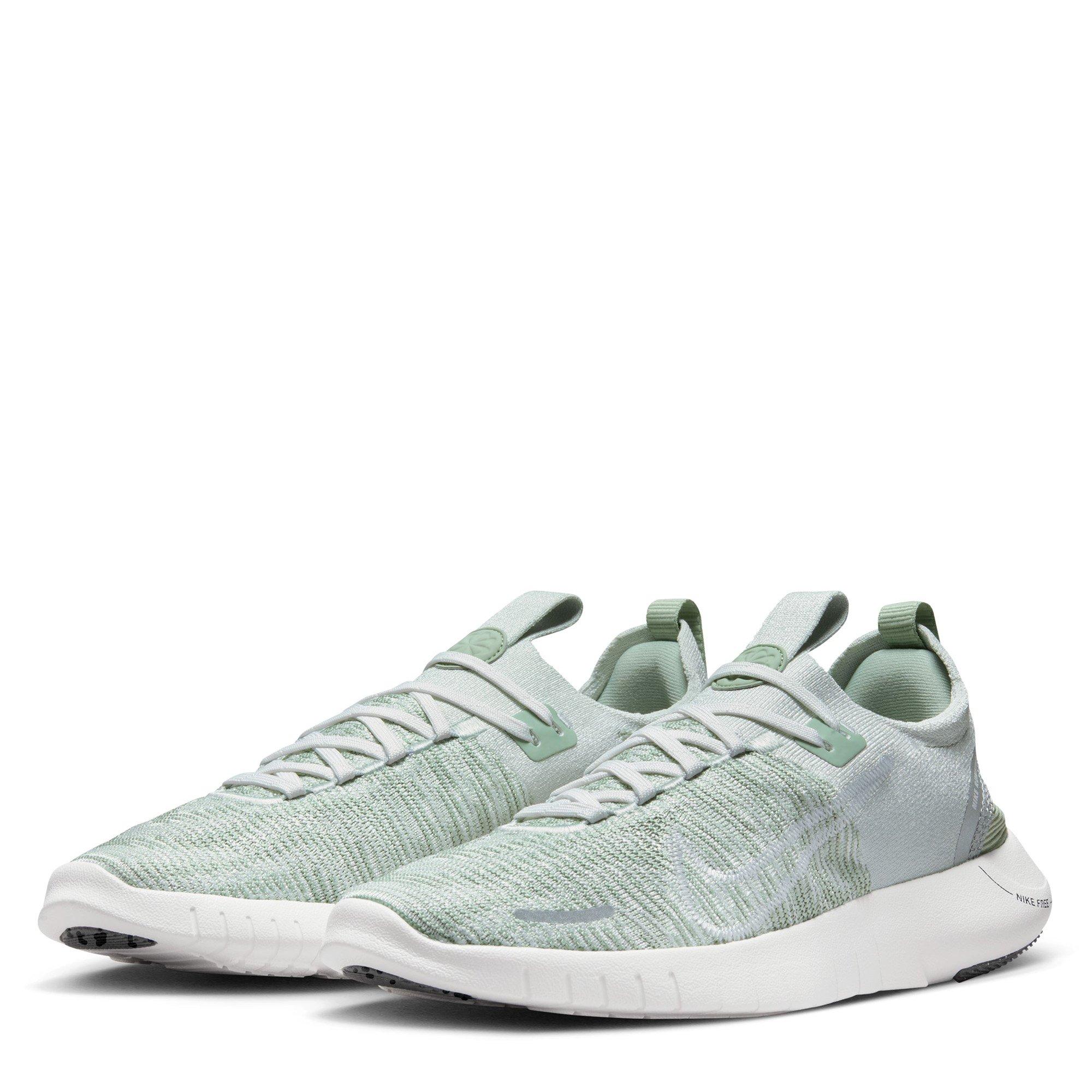 L.Silv/Wht-Jade - Nike - Free Run Nature Womens Running Shoes - 5