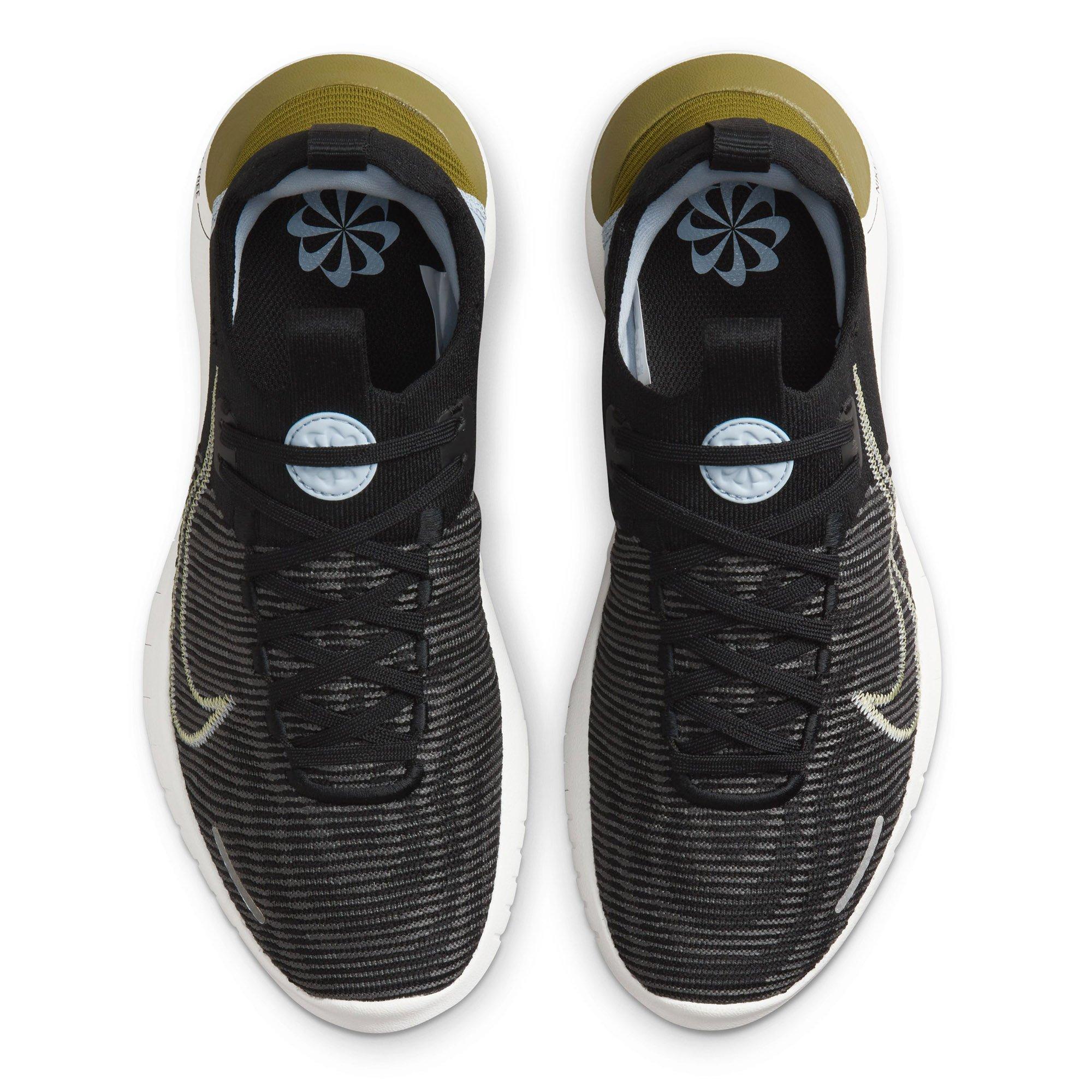 Blk/Yellow-Grey - Nike - Free Run Nature Womens Running Shoes - 4