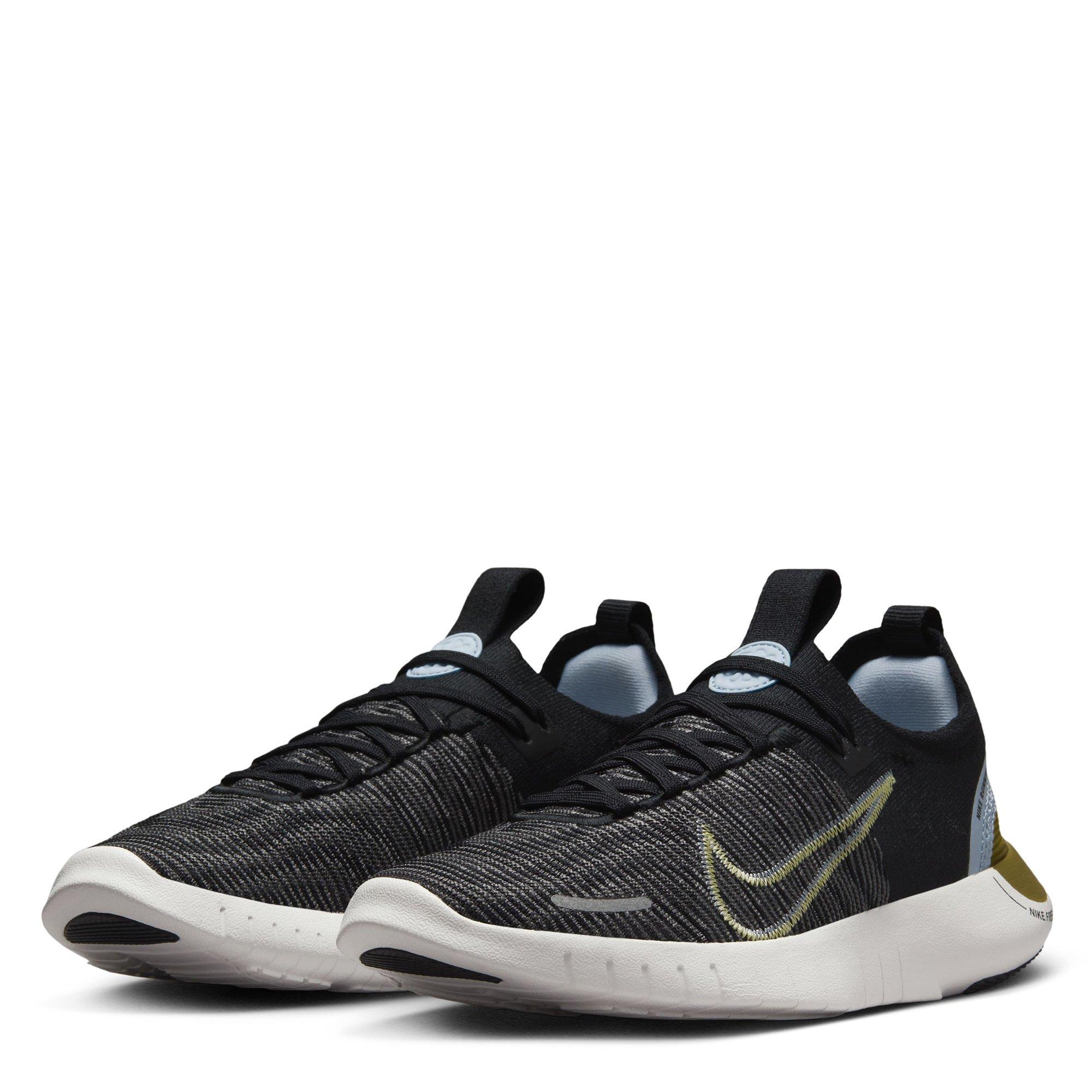 Blk/Yellow-Grey - Nike - Free Run Nature Womens Running Shoes - 5