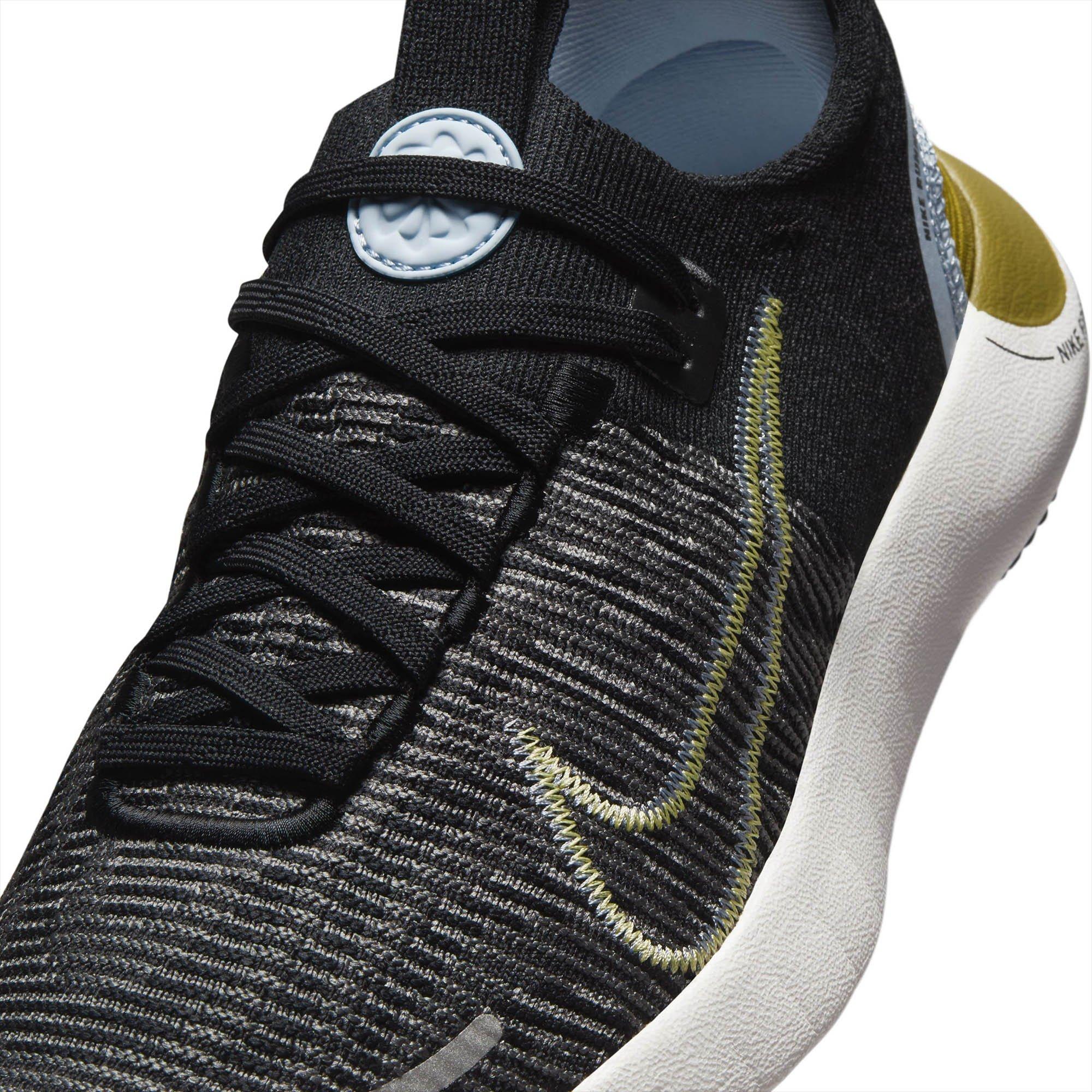 Blk/Yellow-Grey - Nike - Free Run Nature Womens Running Shoes - 8
