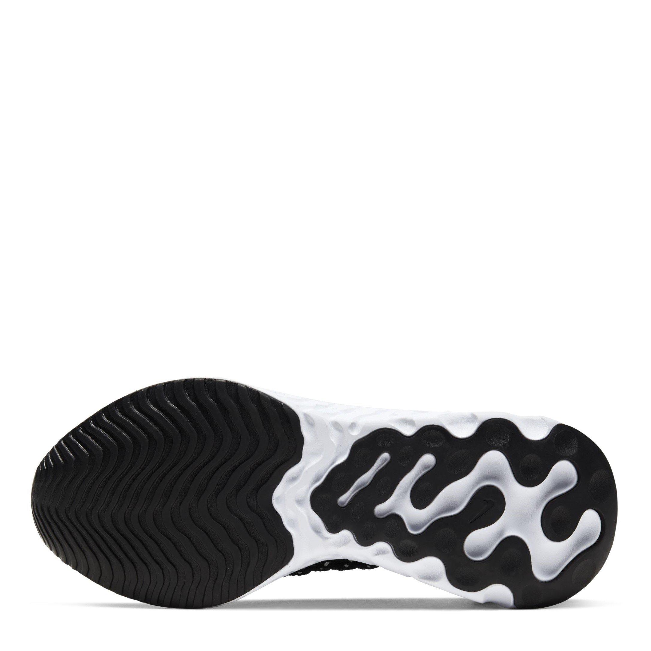 Black/White - Nike - React Phantom Run Flyknit 2 Womens  Running Shoes - 3