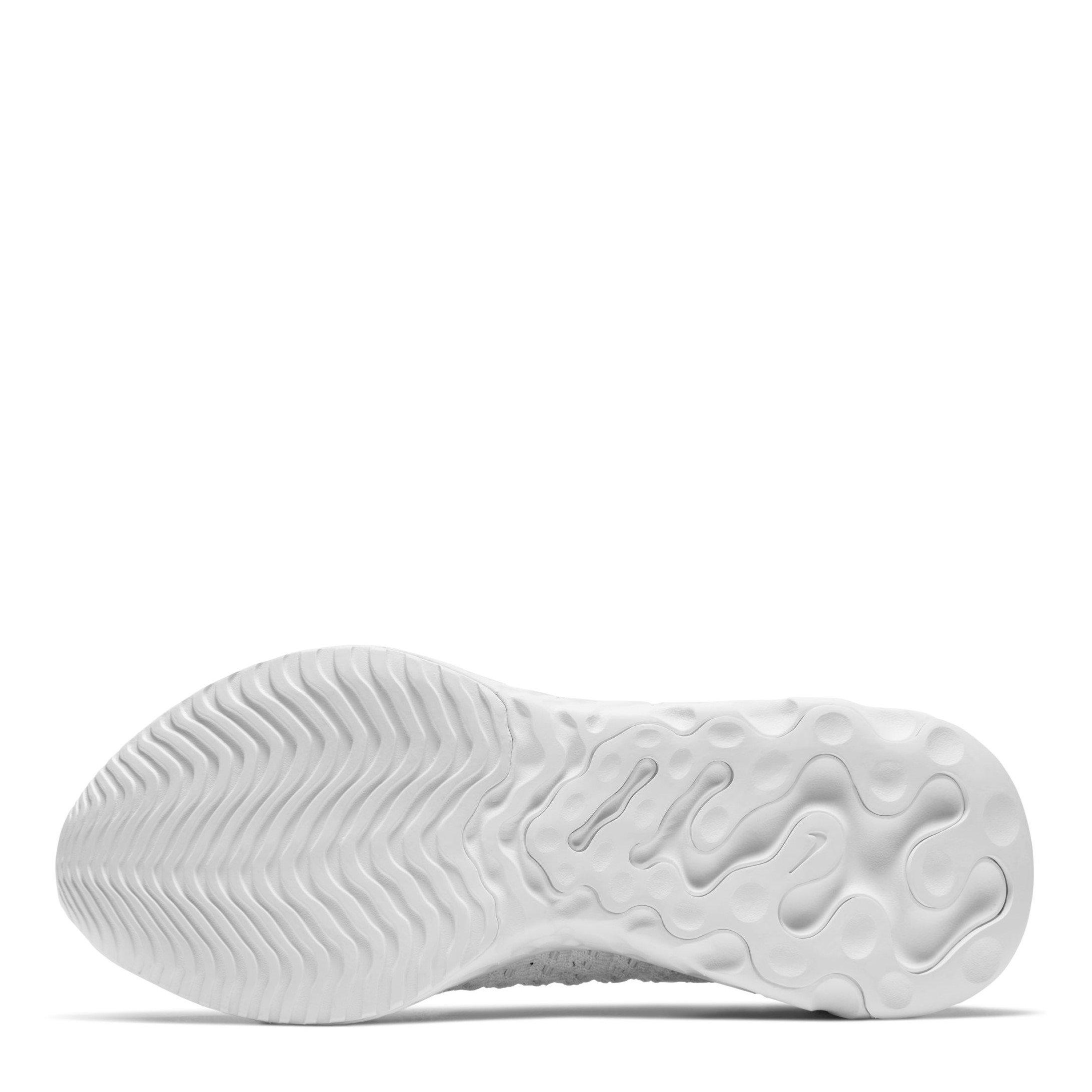 Wht/M.Silv-Wht - Nike - React Phantom Run Flyknit 2 Womens  Running Shoes - 3