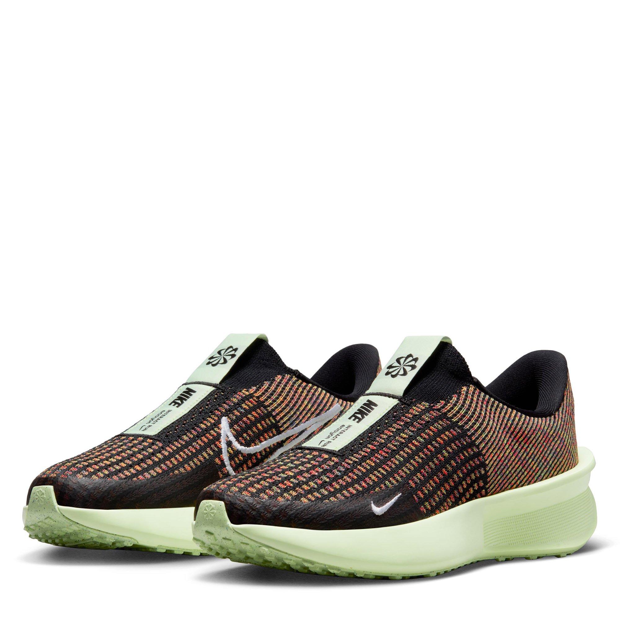 Blk/White-Volt - Nike - Interact Run EasyOn SE Womens Running Shoes - 5