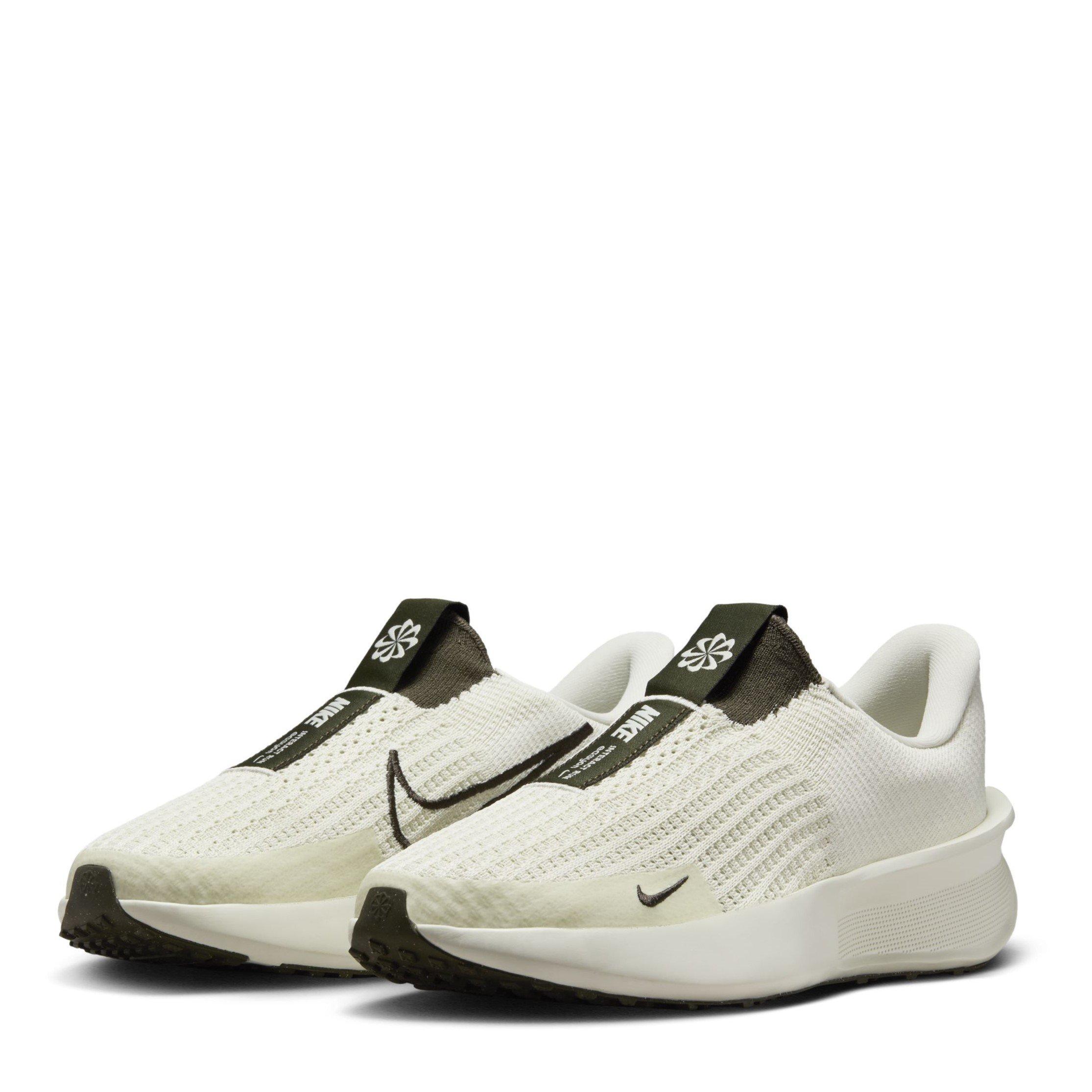 Sea Glass/Khaki - Nike - Interact Run EasyOn SE Womens Running Shoes - 4