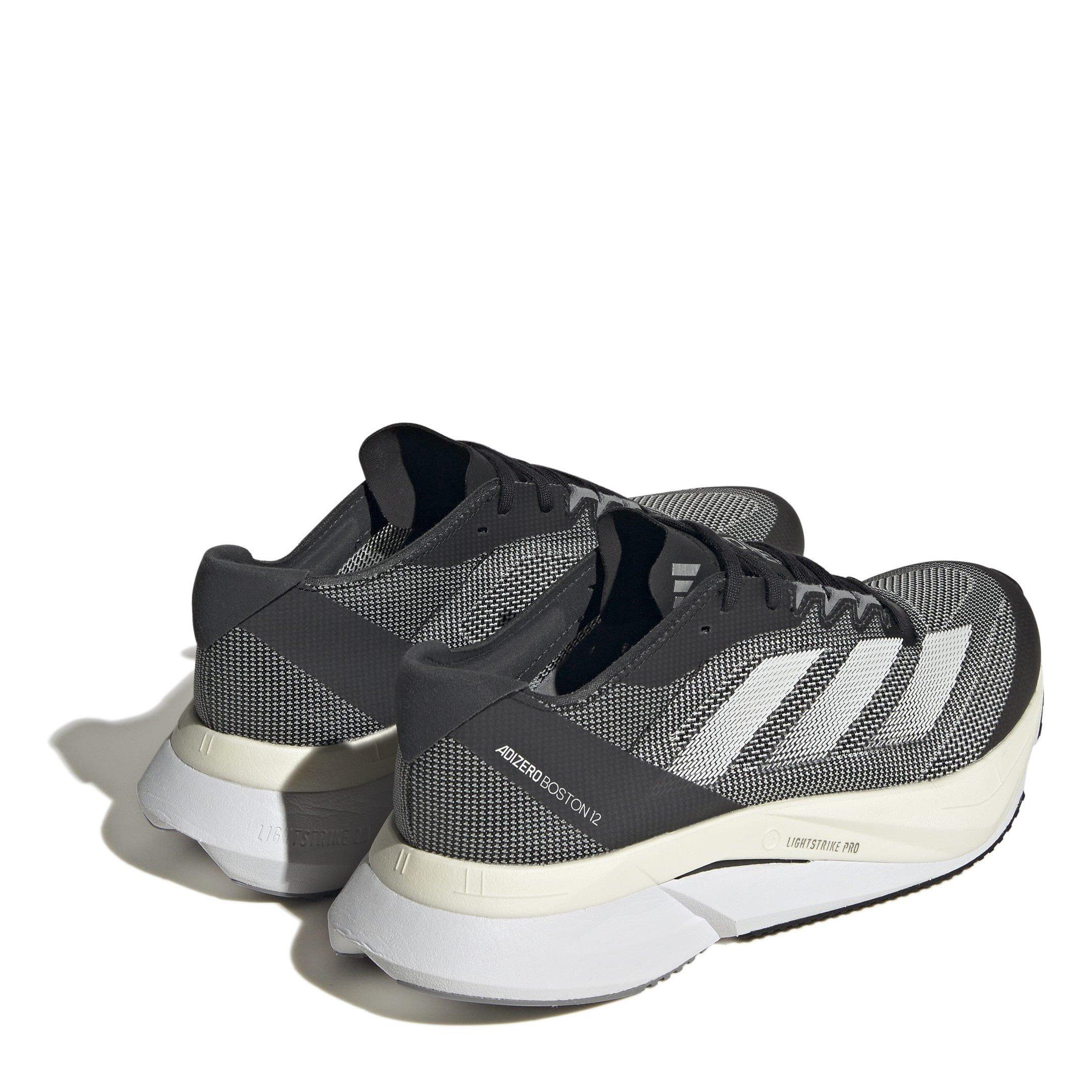 Crno/Bijelo - adidas - Adizero Boston 12 Road Running Shoes Womens - 4