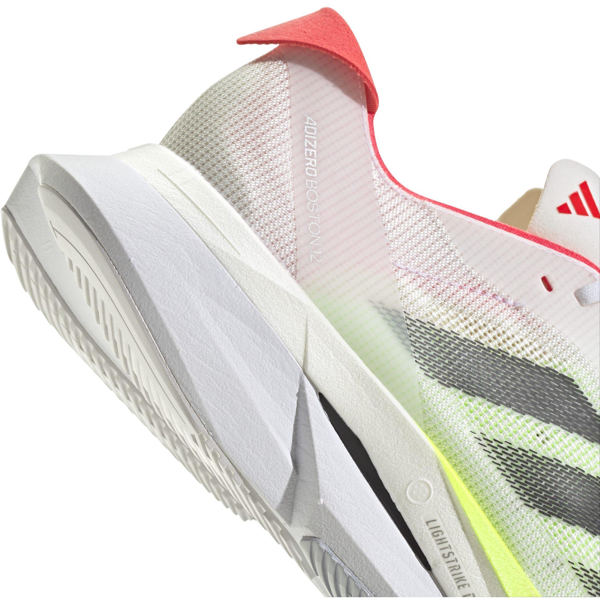 White/Red - adidas - Adizero Boston 12 Road Running Shoes Womens - 7