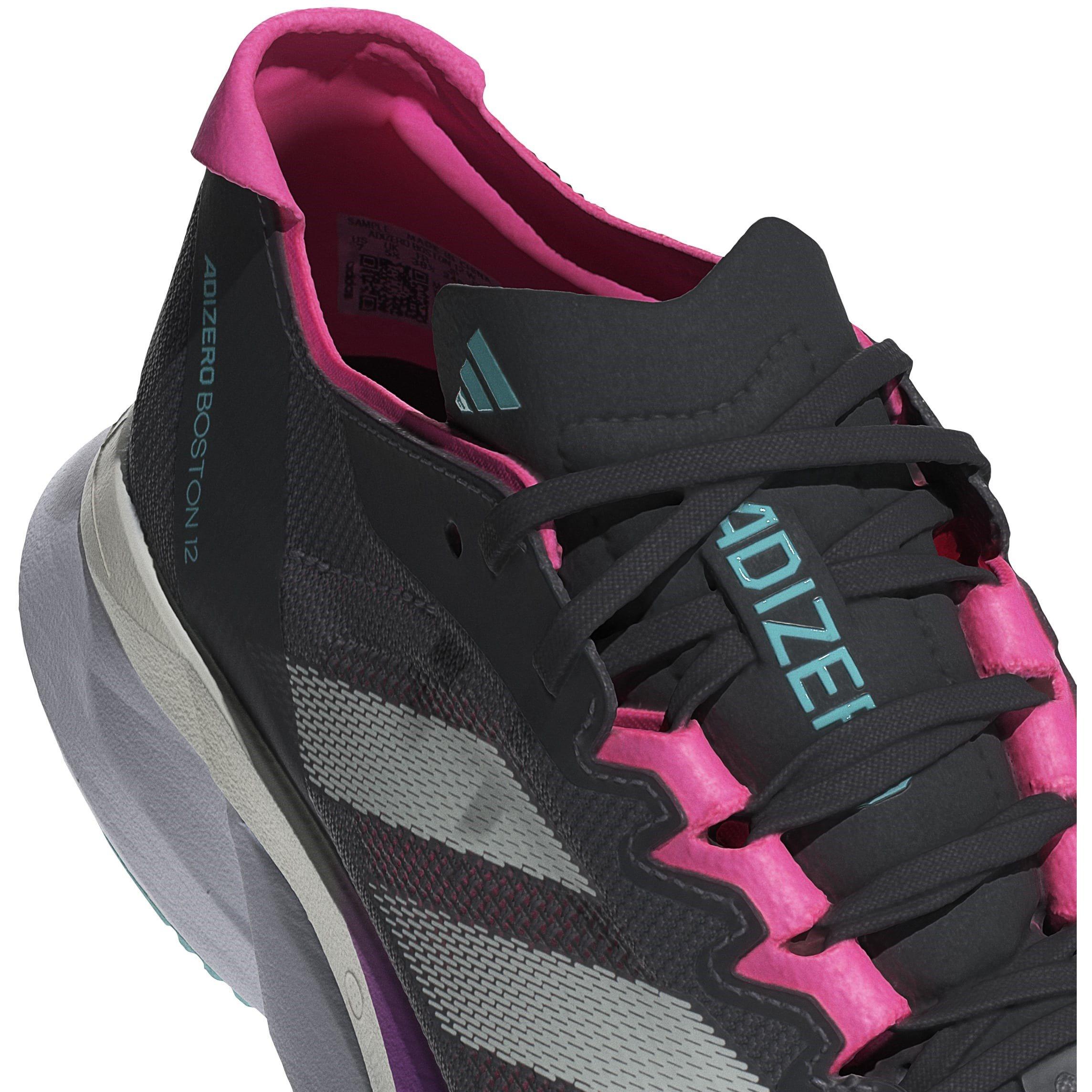 Gry/Jade/Pnk - adidas - Adizero Boston 12 Road Running Shoes Womens - 7