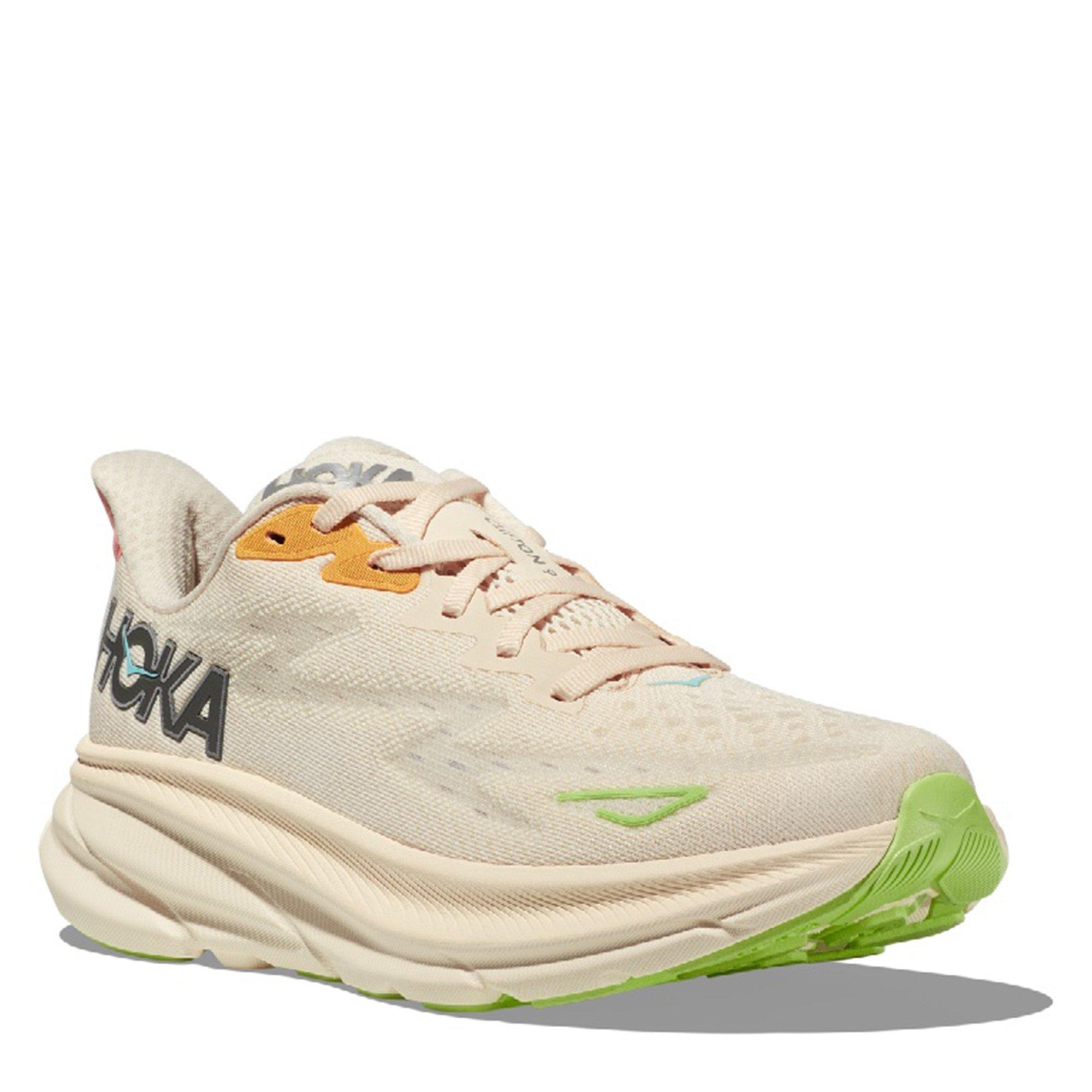 Vanilla/Astral - Hoka - Clifton 9 Wide Womens Running Shoes - 5