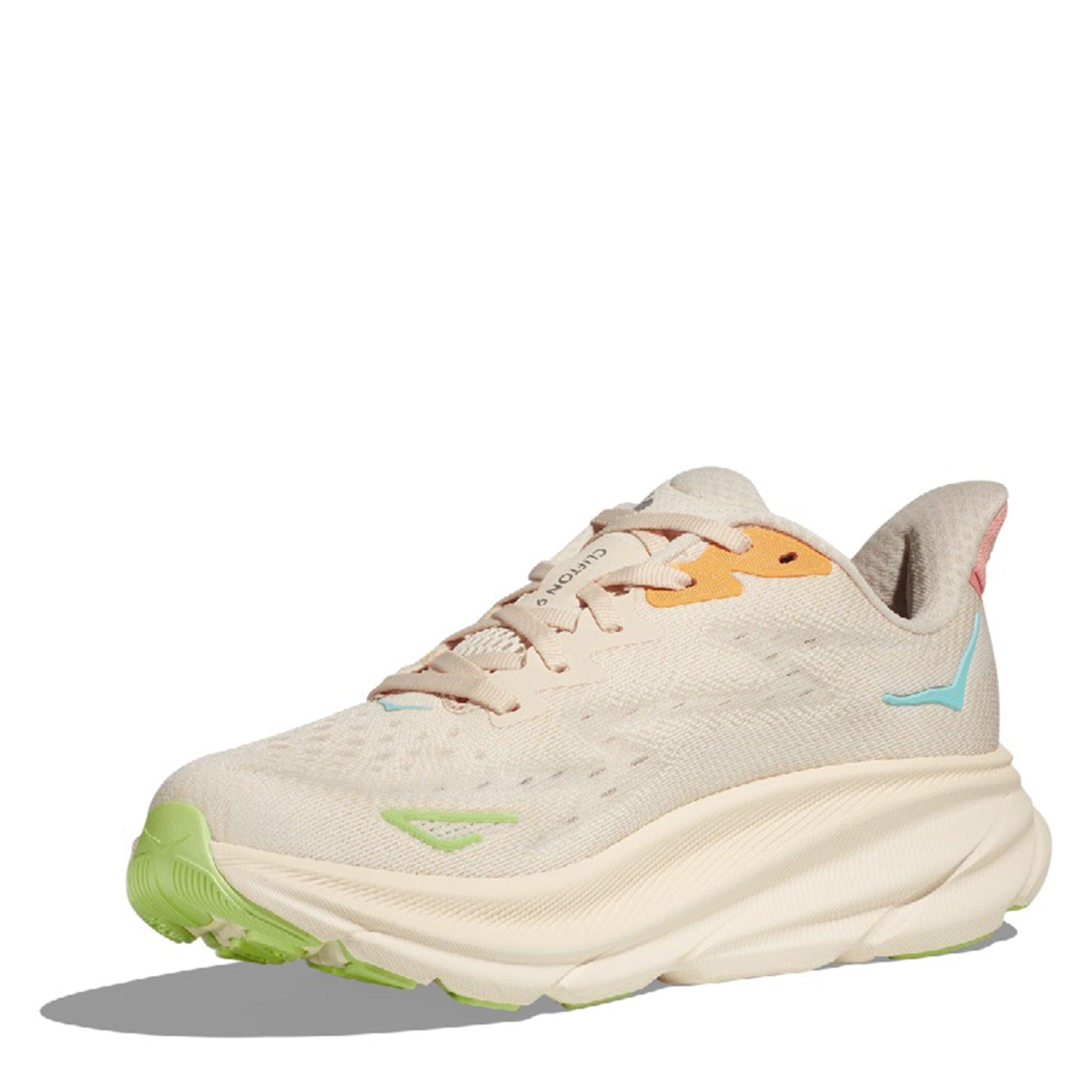 Vanilla/Astral - Hoka - Clifton 9 Wide Womens Running Shoes - 6