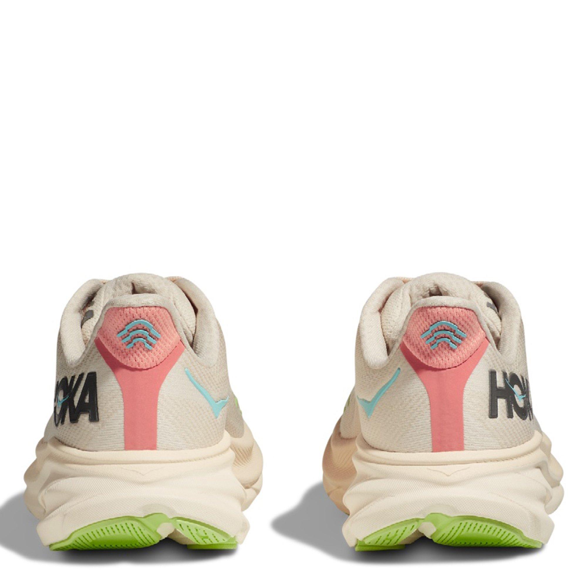 Vanilla/Astral - Hoka - Clifton 9 Wide Womens Running Shoes - 8