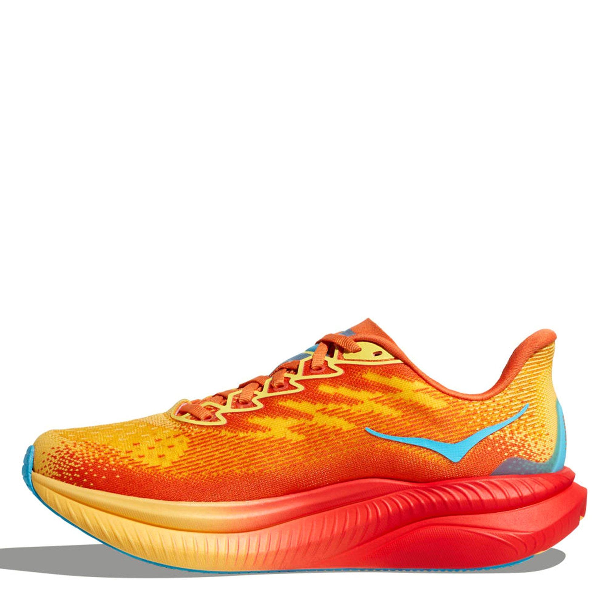 Poppy/Squash - Hoka - Mach 6 Wide Womens Running Shoes - 2