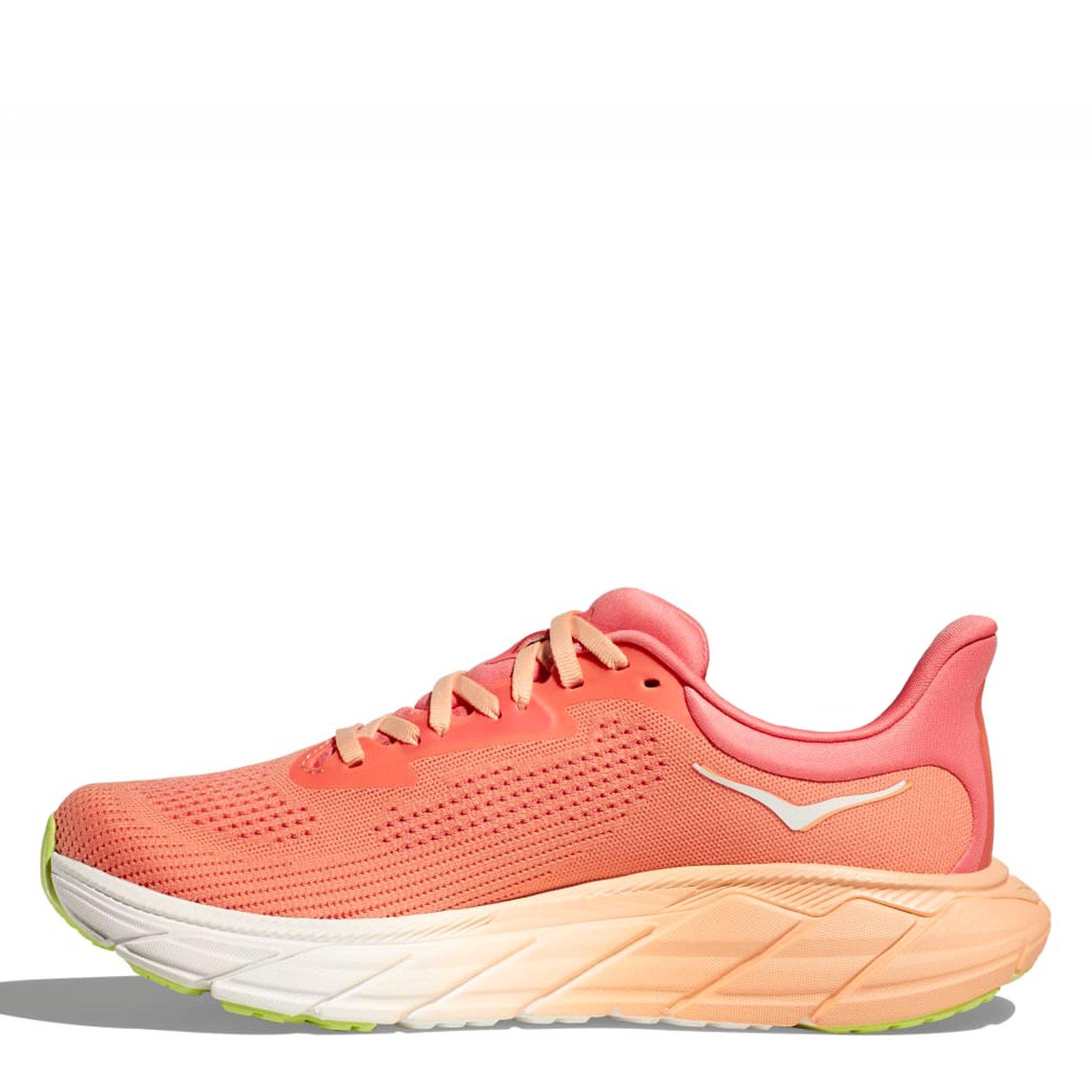 Papaya/Coral - Hoka - Hoka Arahi 7 Wide Womens Running Shoes - 2