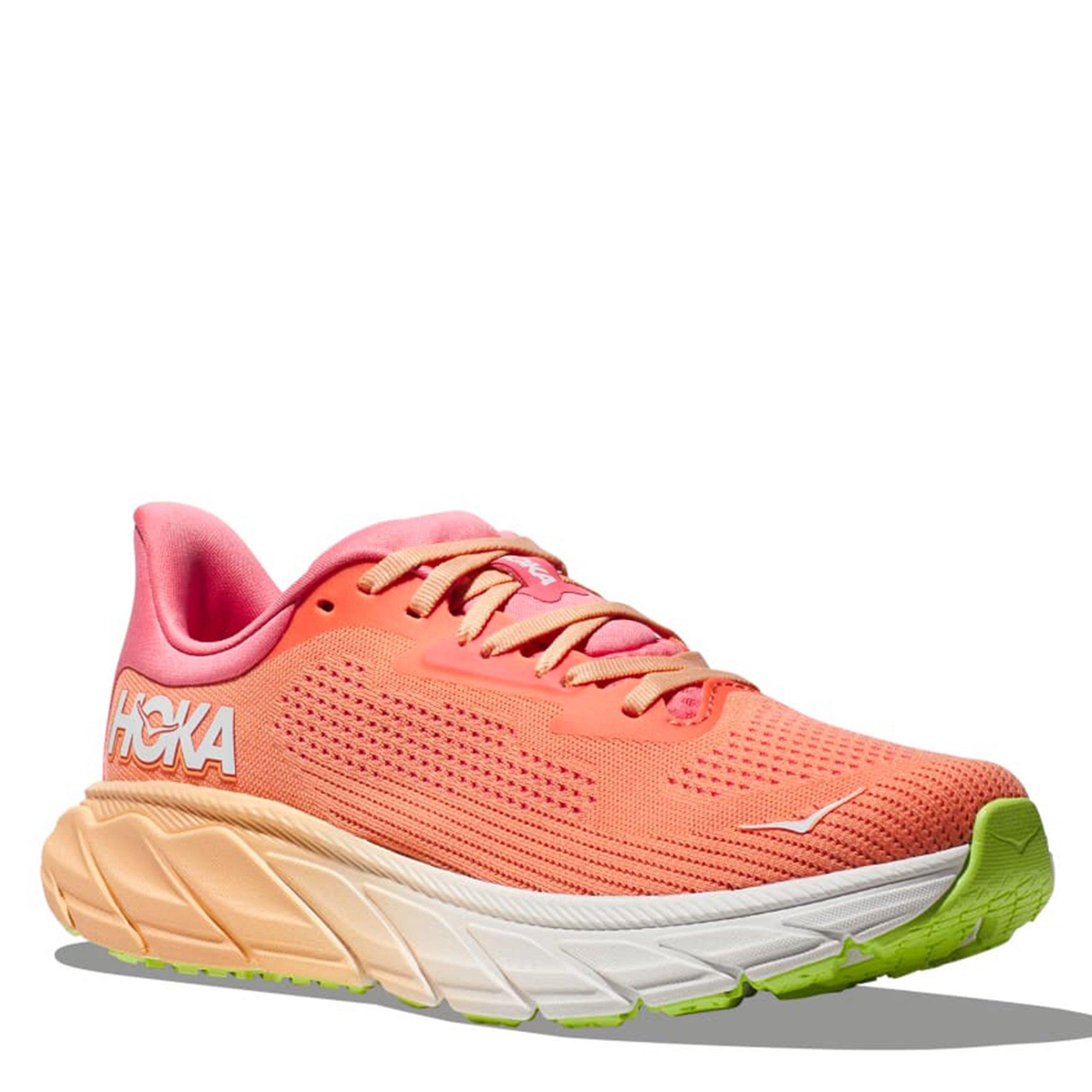 Papaya/Coral - Hoka - Hoka Arahi 7 Wide Womens Running Shoes - 5