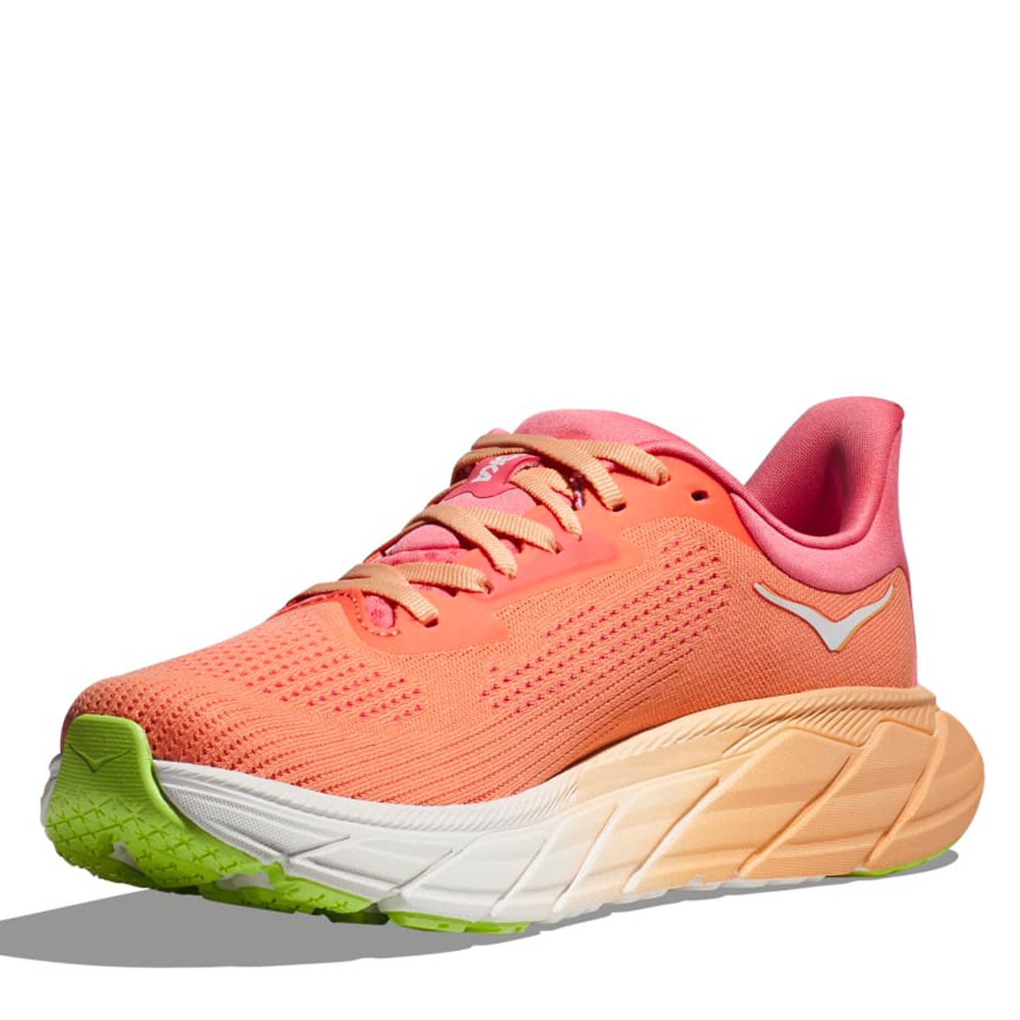 Papaya/Coral - Hoka - Hoka Arahi 7 Wide Womens Running Shoes - 6