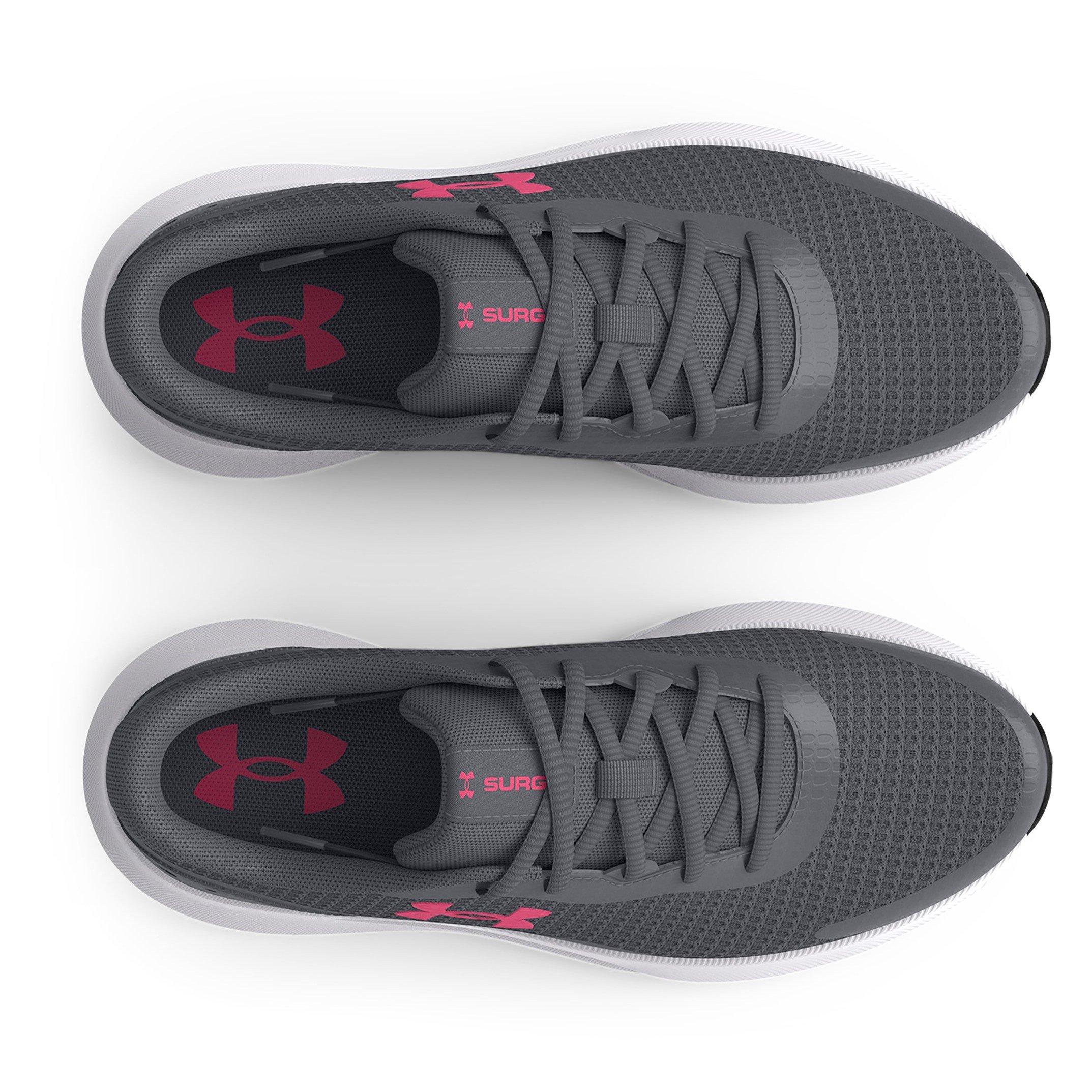 Sivo/Roze - Under Armour - Armour Surge 3 Trainers Womens - 4