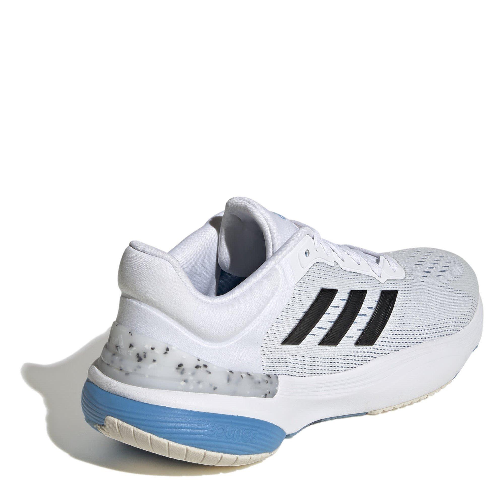 FWht/Blk/Blue - adidas - Response Super 3.0 Womens Running Shoes - 4
