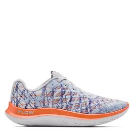 Under Armour Hogan textured-panel lace-up sneakers Nude