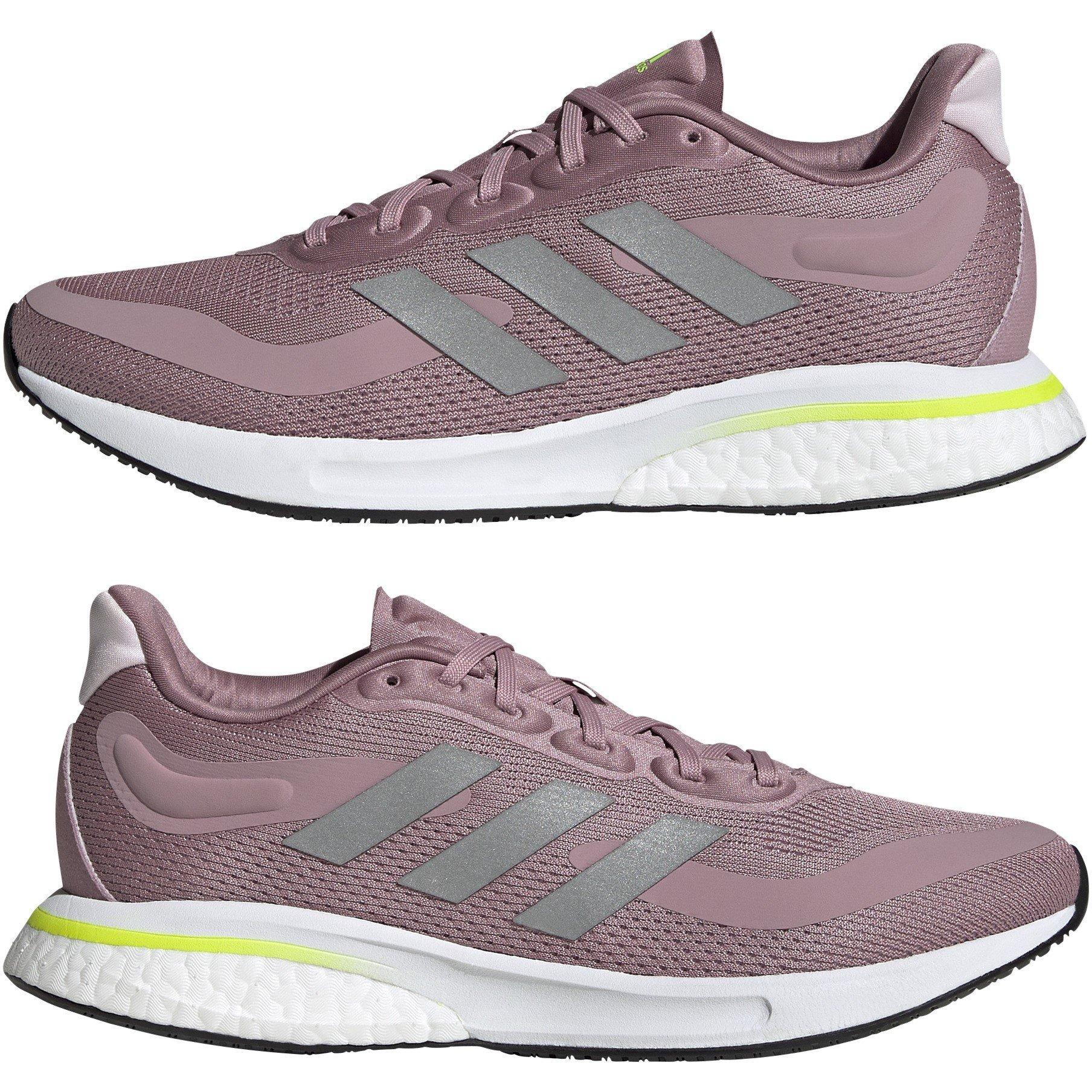 MAUVE/ARGENT/JAUNE - adidas - Supernova Shoes Womens Road Running - 9