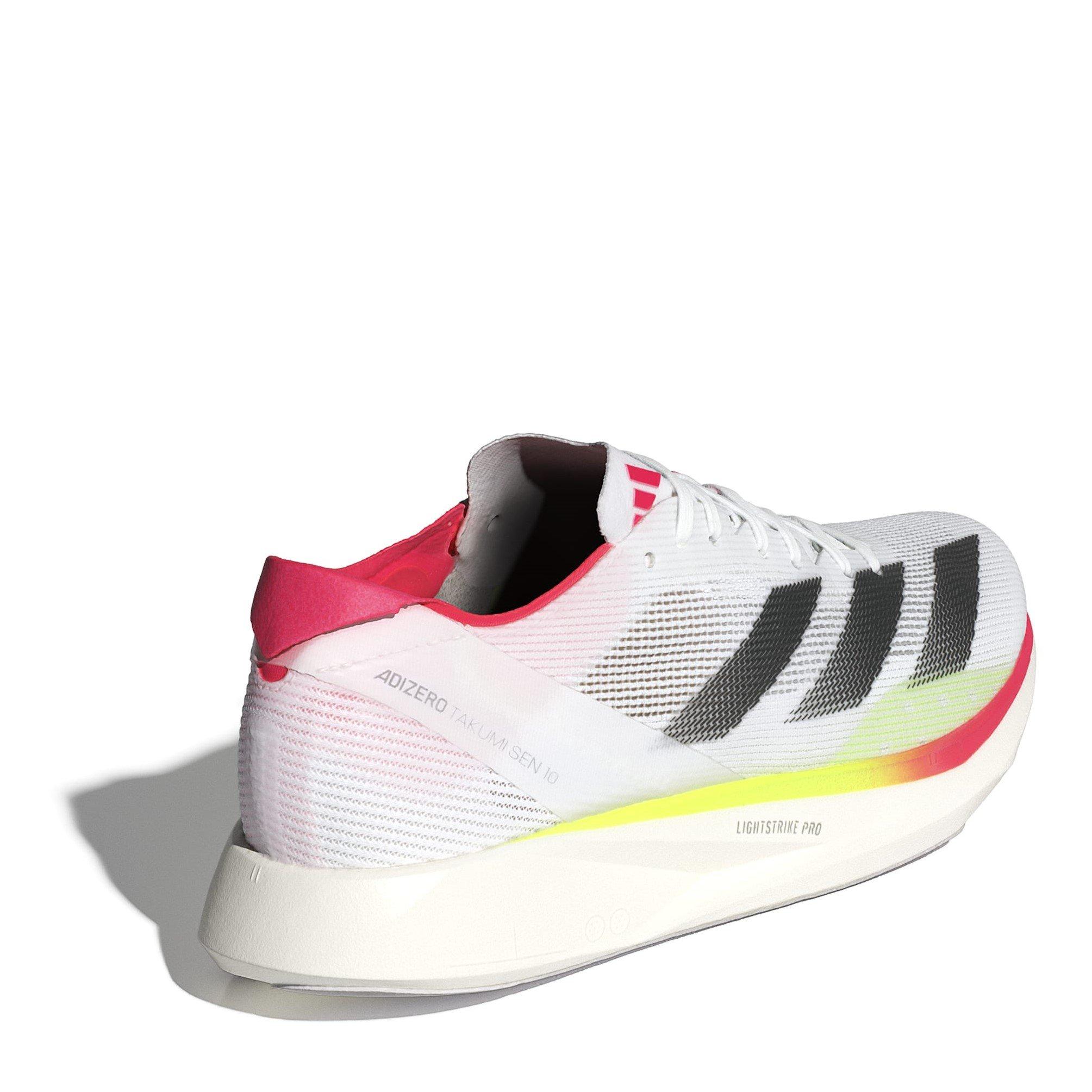White/Red - adidas - Adizero Takumi Sen 10 Womens Running Shoes - 4
