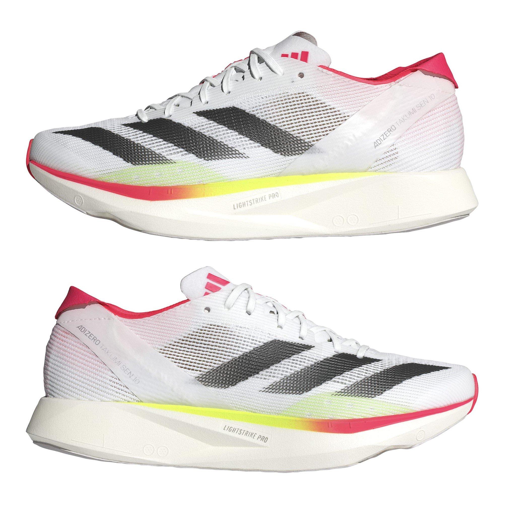 White/Red - adidas - Adizero Takumi Sen 10 Womens Running Shoes - 9