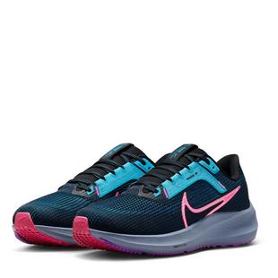 Blk/Pink/B.Blue - Nike - Pegasus 40 SE Womens Running Shoes - 4