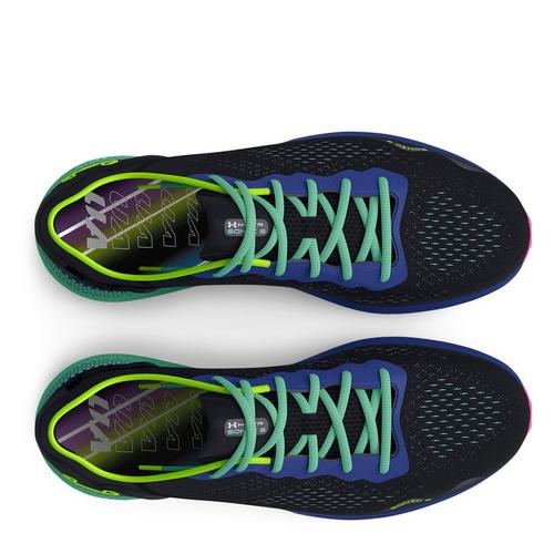 Blck/Lime Surge - Under Armour - HOVR Sonic 6 Speed Womens Running Shoes - 4