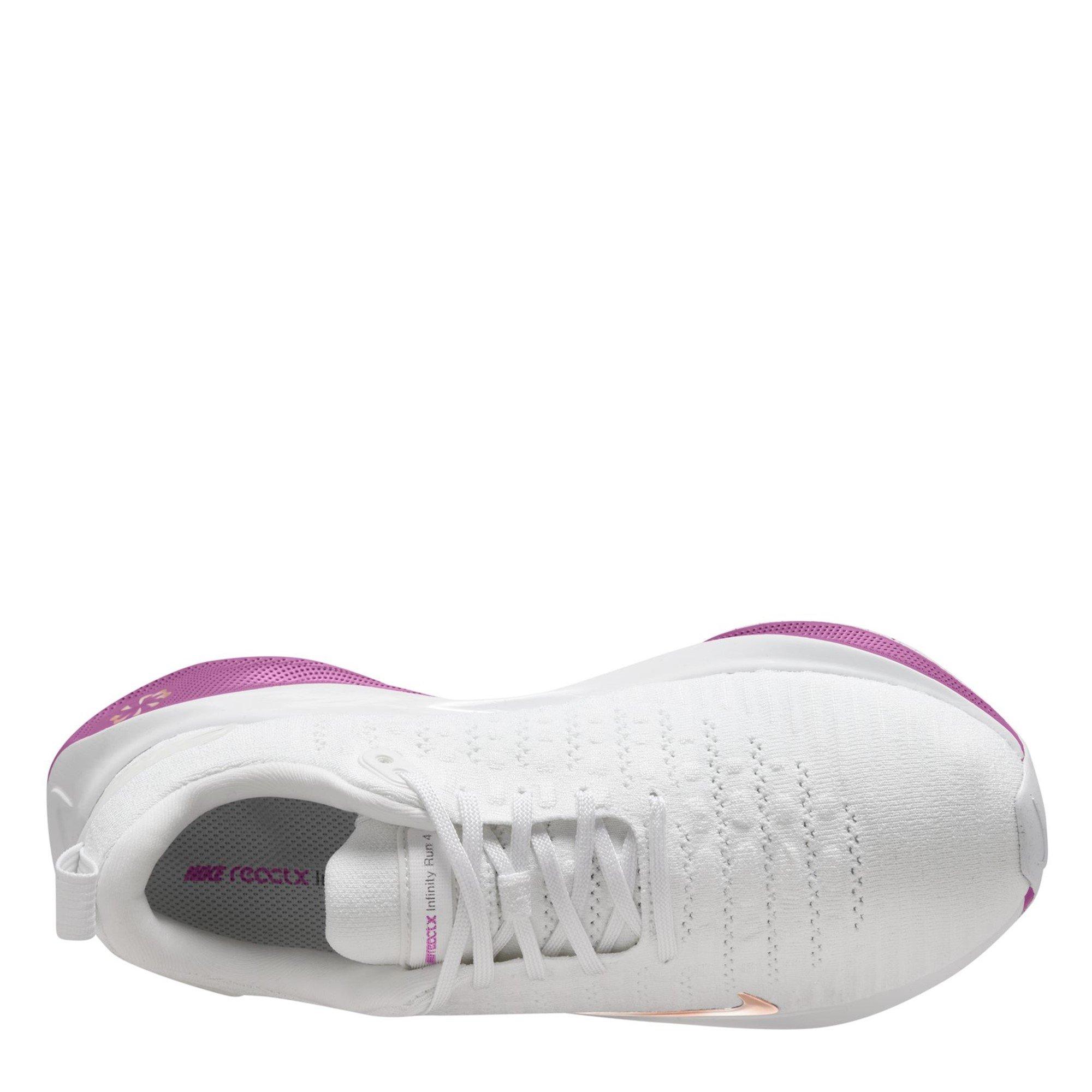 Blanco/Fucsia - Nike - Infinity RN 4 Women's Road Running Shoes - 9