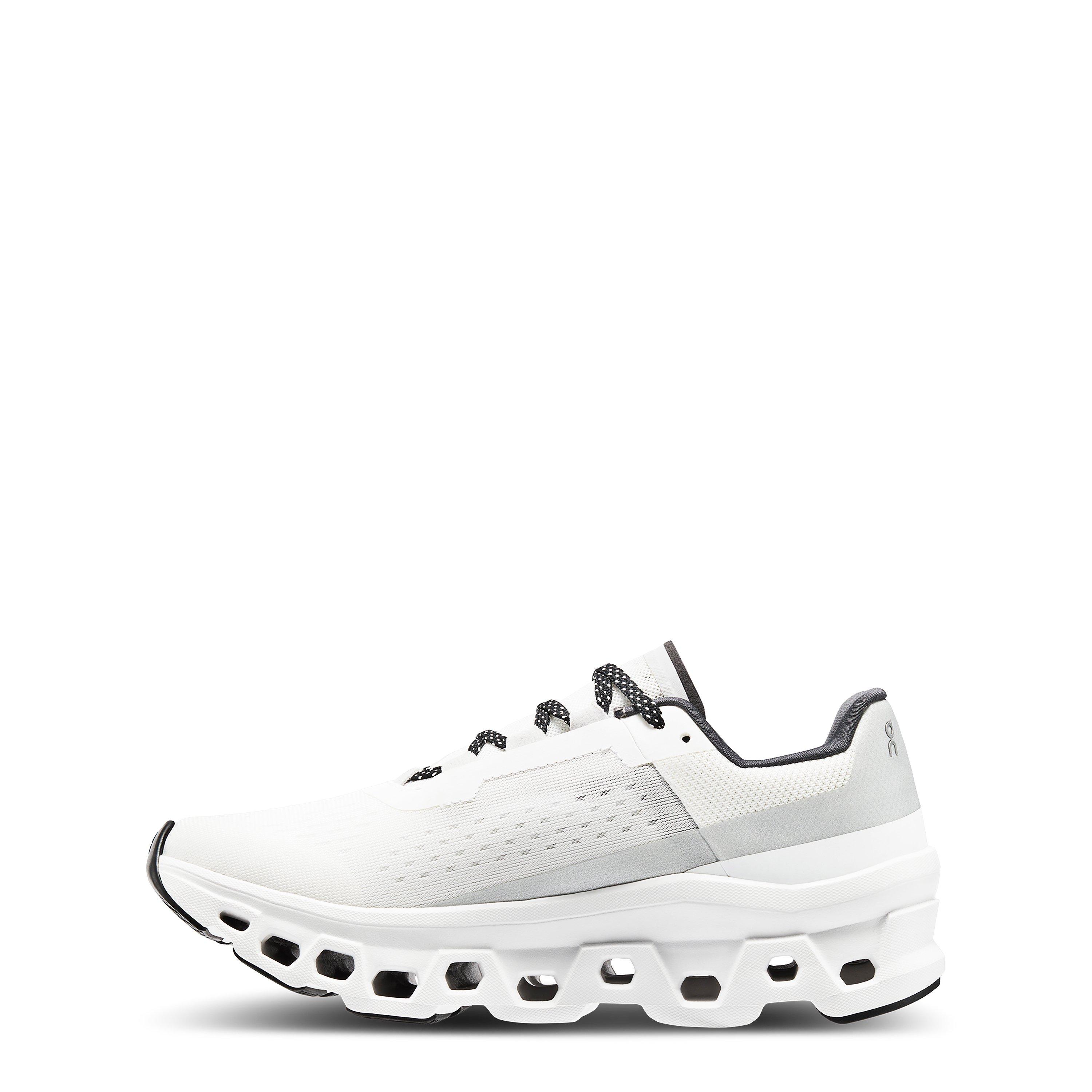 All White - On - Womens Cloudmonster Running Shoes - 3