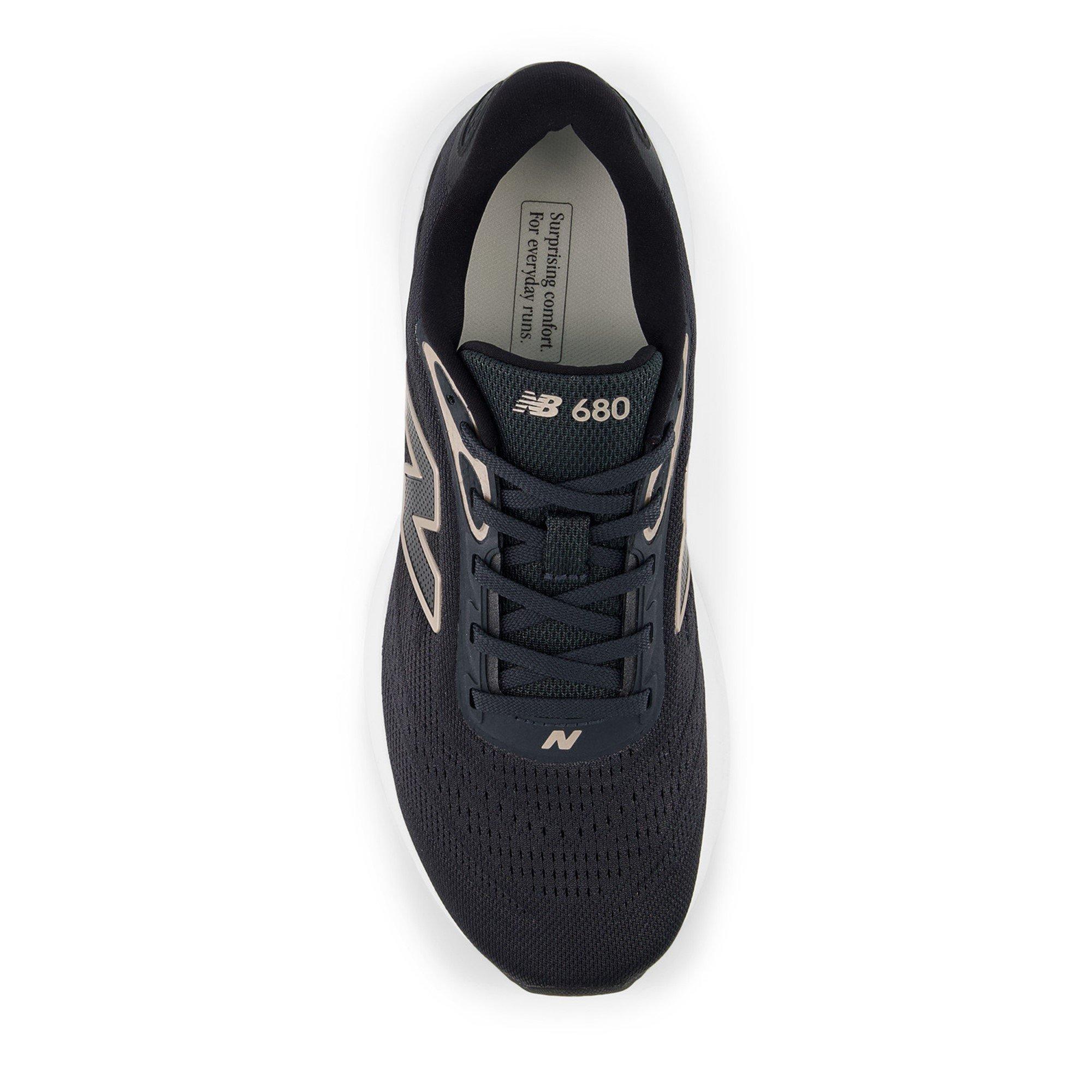 Black/White - New Balance - NB 680 Road Running Shoes Womens - 5