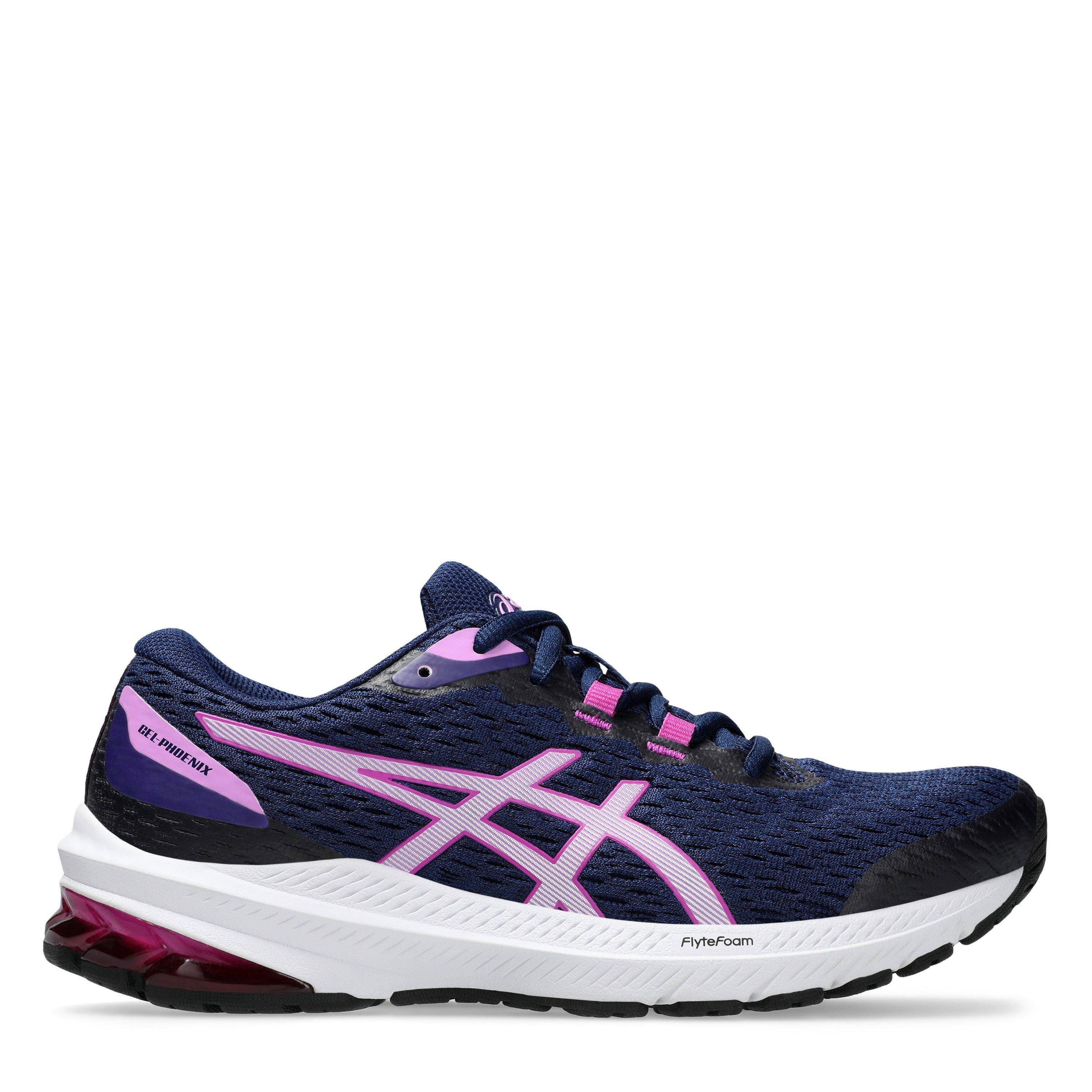 Asics purple womens running shoes online