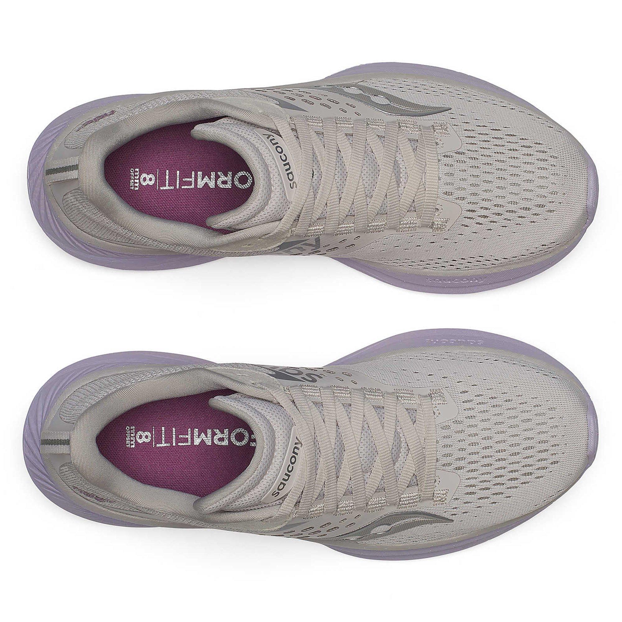 Moon/Viola - Saucony - Ride 17 Womens Running Shoes - 4