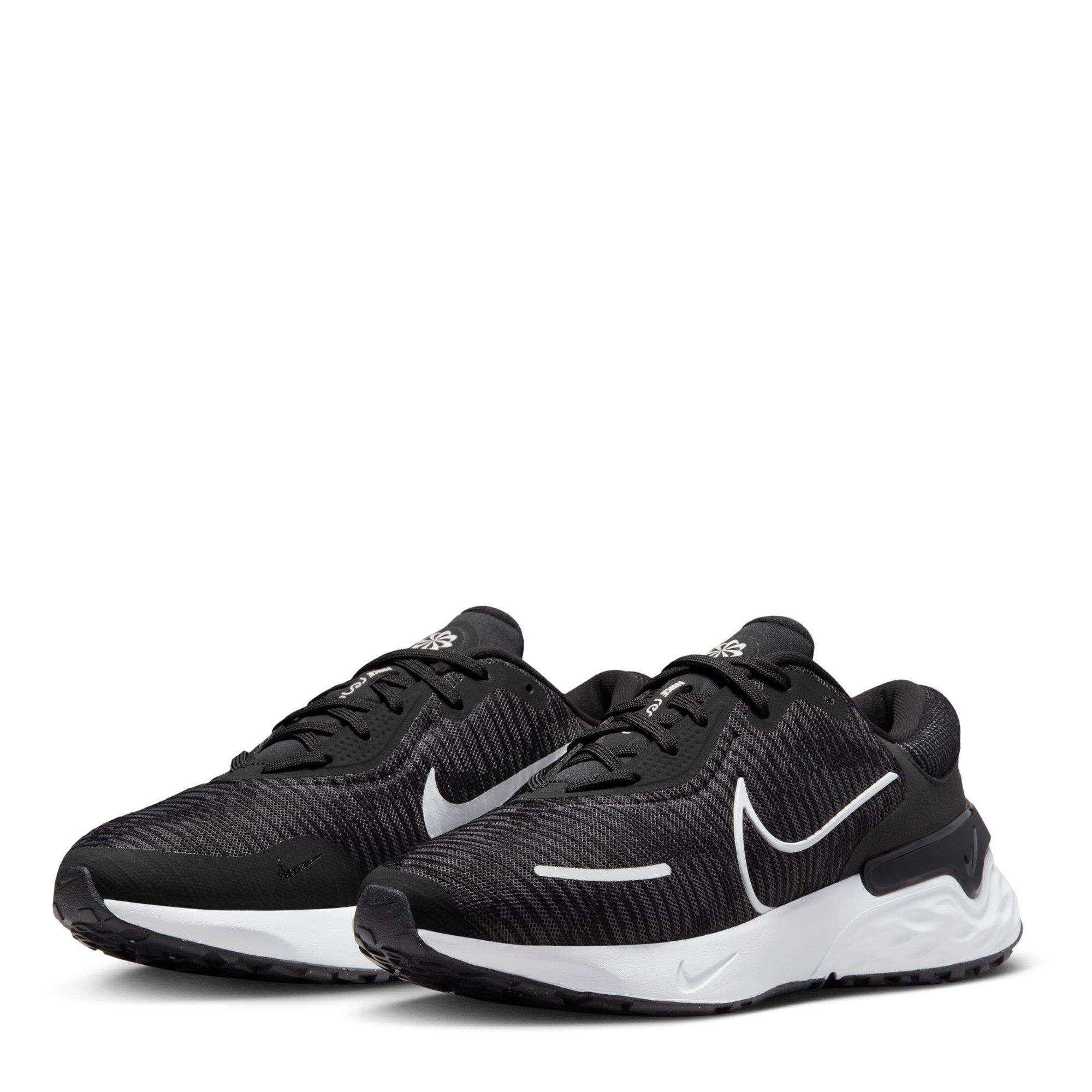 Blk/WhtAnth - Nike - Renew Run 4 Women's Road Running Shoes - 4